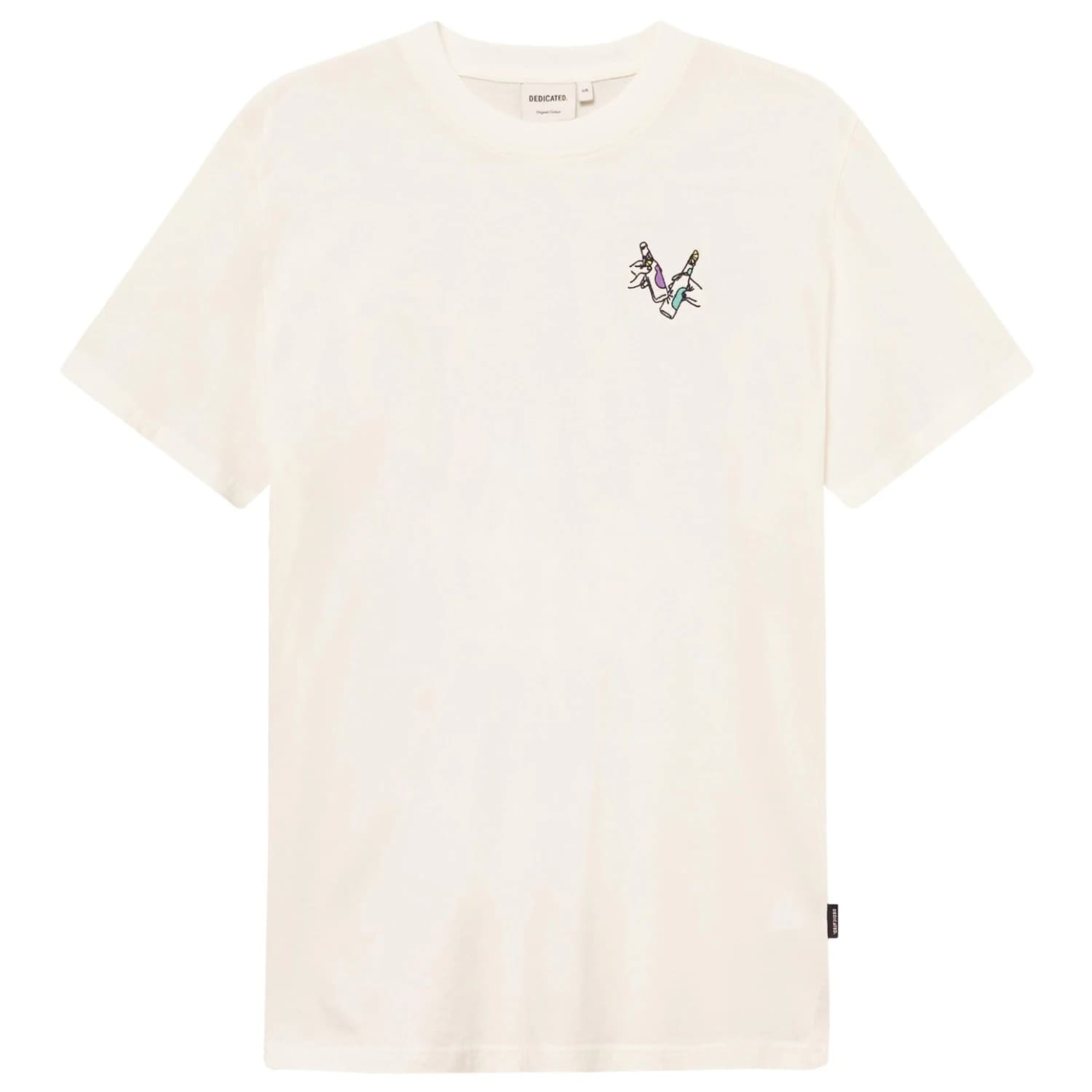 Мъжка тениска DEDICATED T-Shirt Stockholm Cheers T-shirt - Whisper White