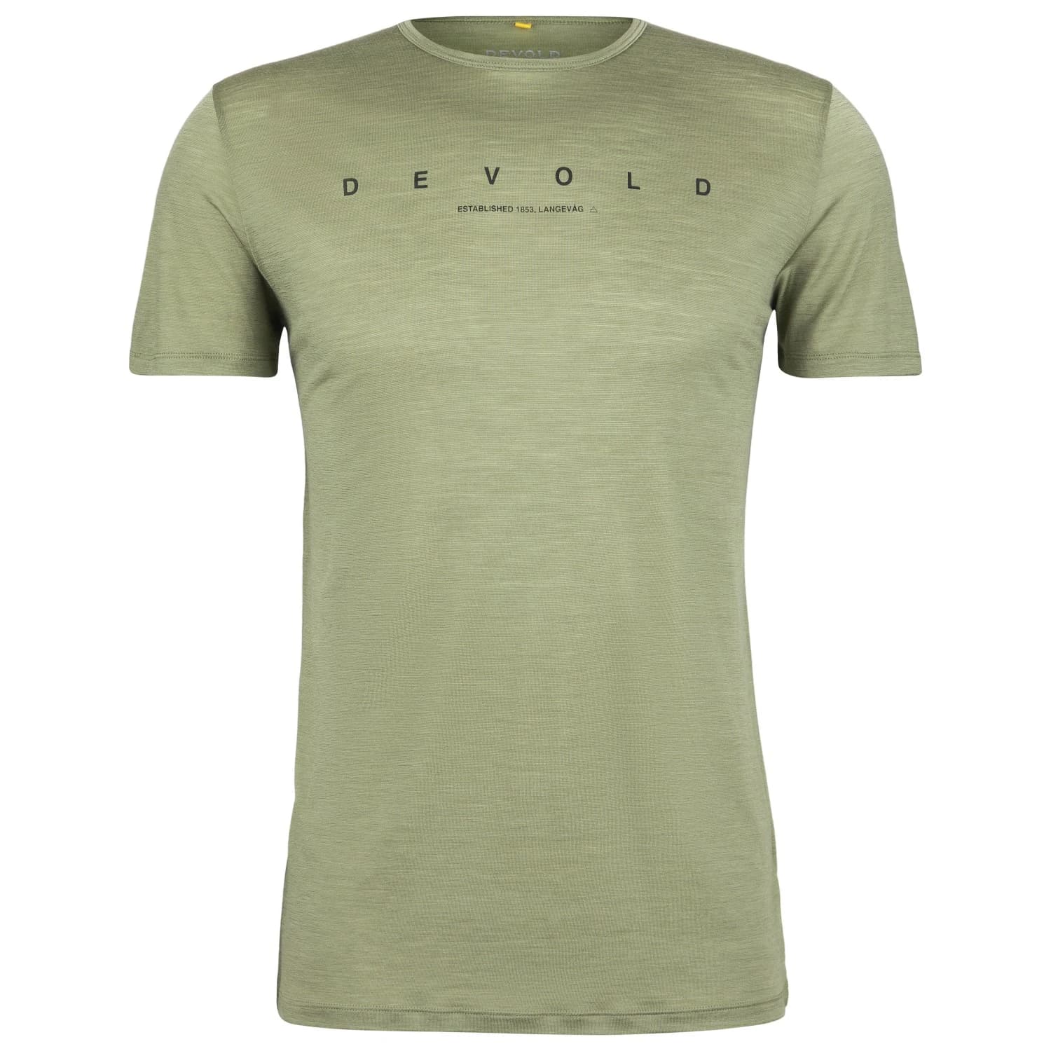 Мъжка мериносова блуза Devold Active Kerning Tee Merino shirt - Lichen