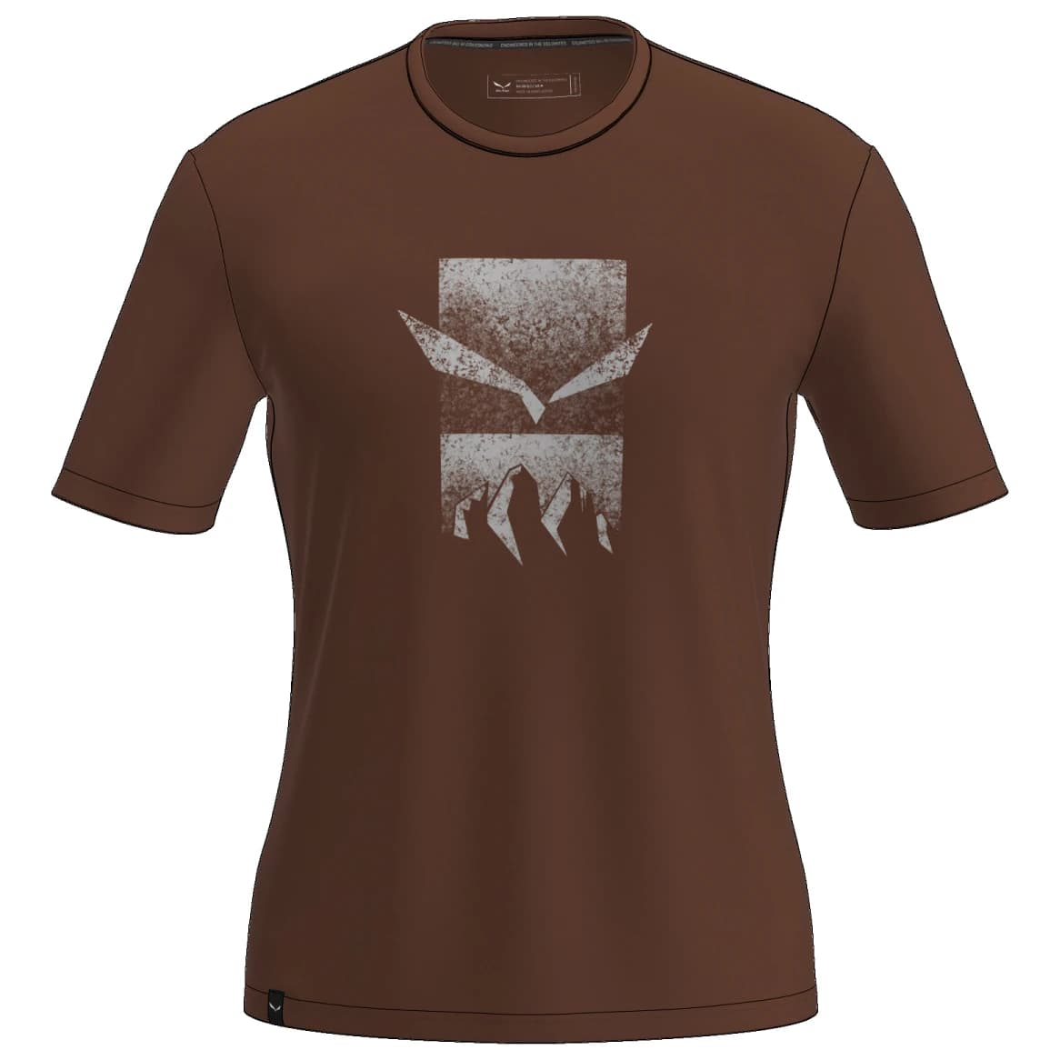 Мъжка спортна тениска Salewa Eagle 3Cime T-Shirt Sport shirt - Earth Brown