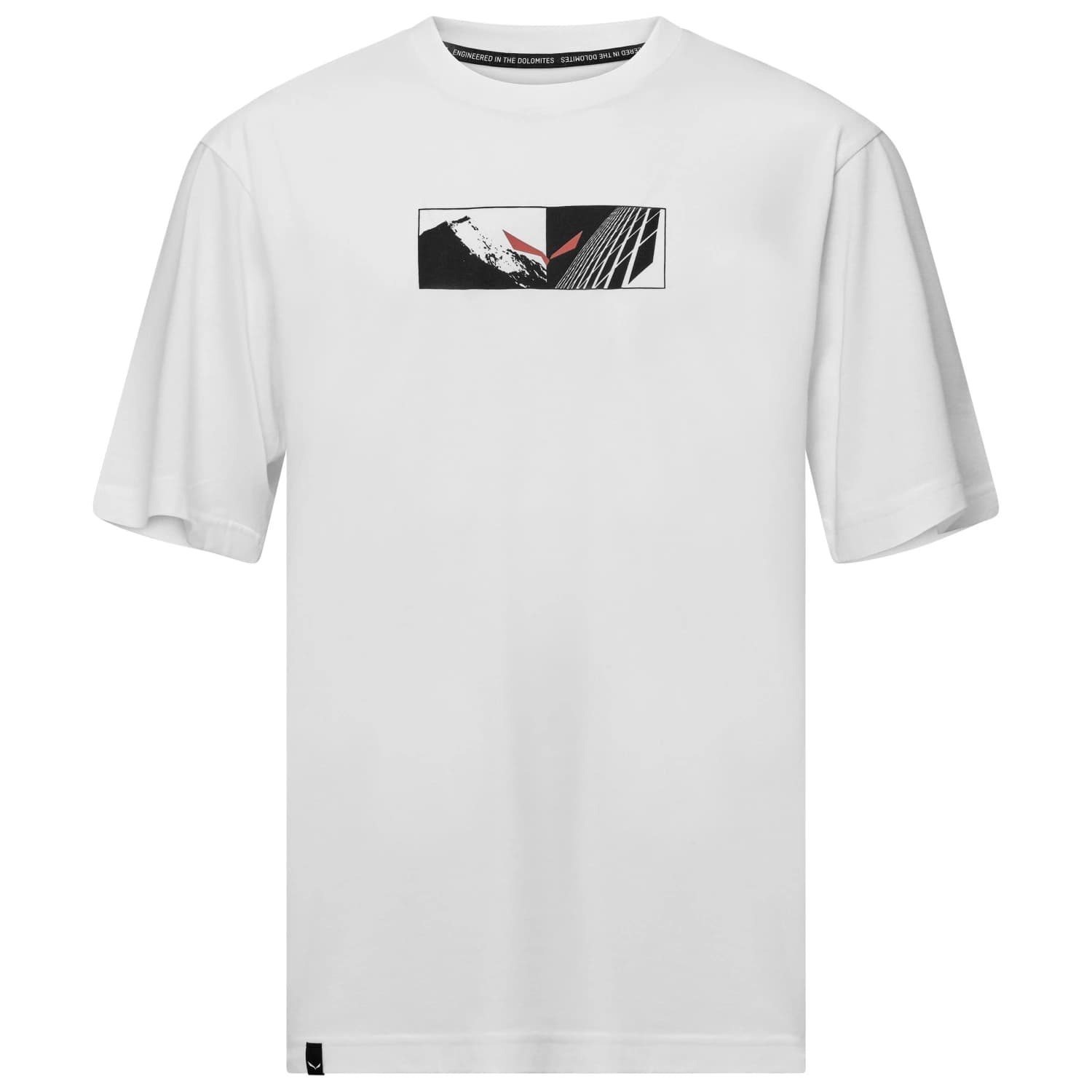 Мъжка спортна тениска Salewa Eagle Hybrid Loose T-Shirt Sport shirt - Optical White