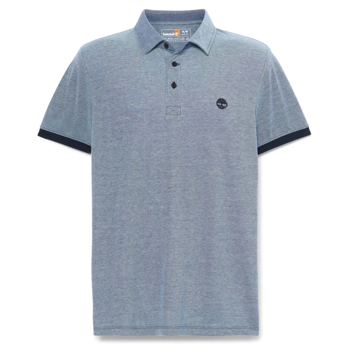 Мъжка поло тениска Timberland Baboosic Brook Oxford Short Sleeve Polo shirt - Dark Sapphire