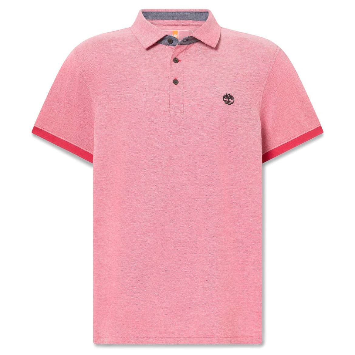 Поло тениска Timberland Baboosic Brook Oxford Short Sleeve Polo shirt - American Beauty