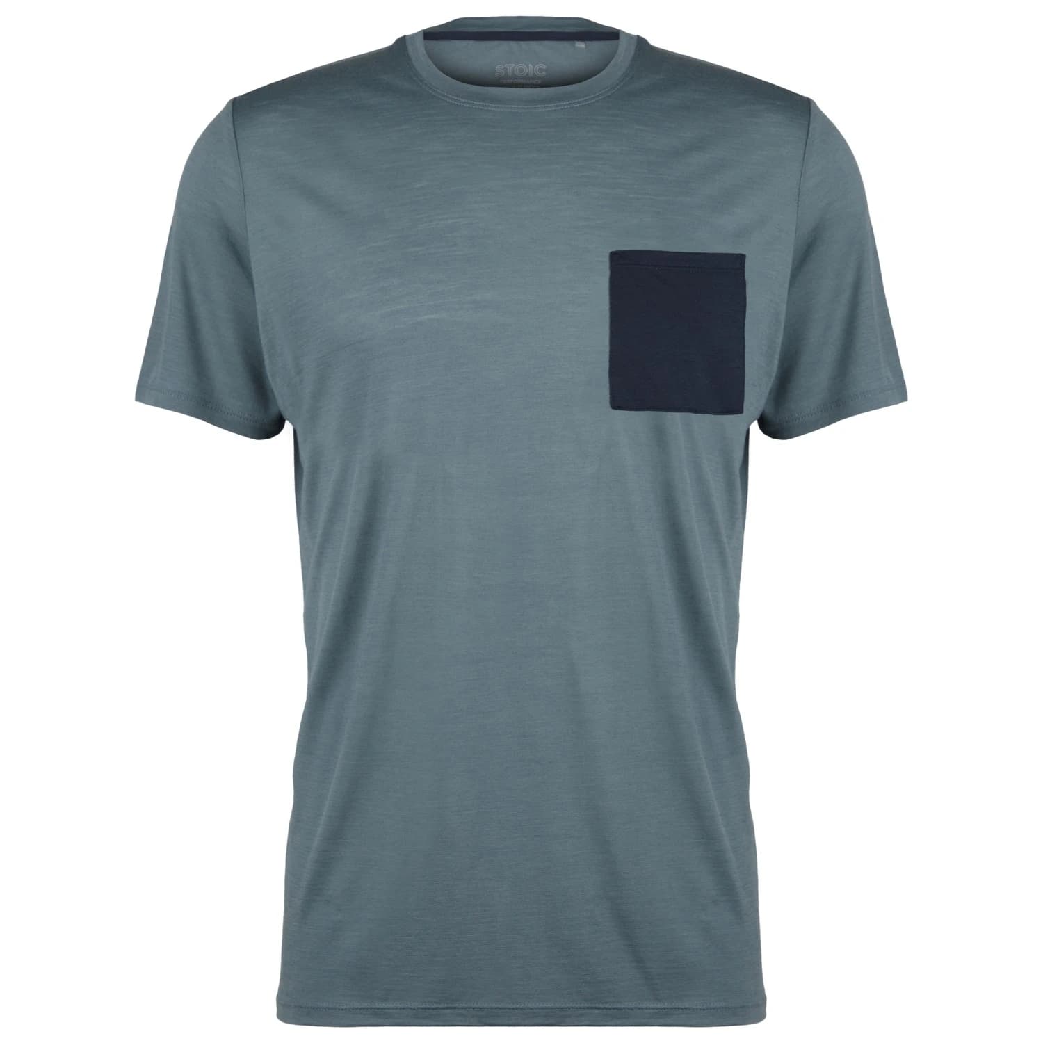 Мъжка мериносова блуза Stoic MerinoChill MMXX. Göteborg Pocket Tee Merino shirt - Storm Blue / Dark Navy