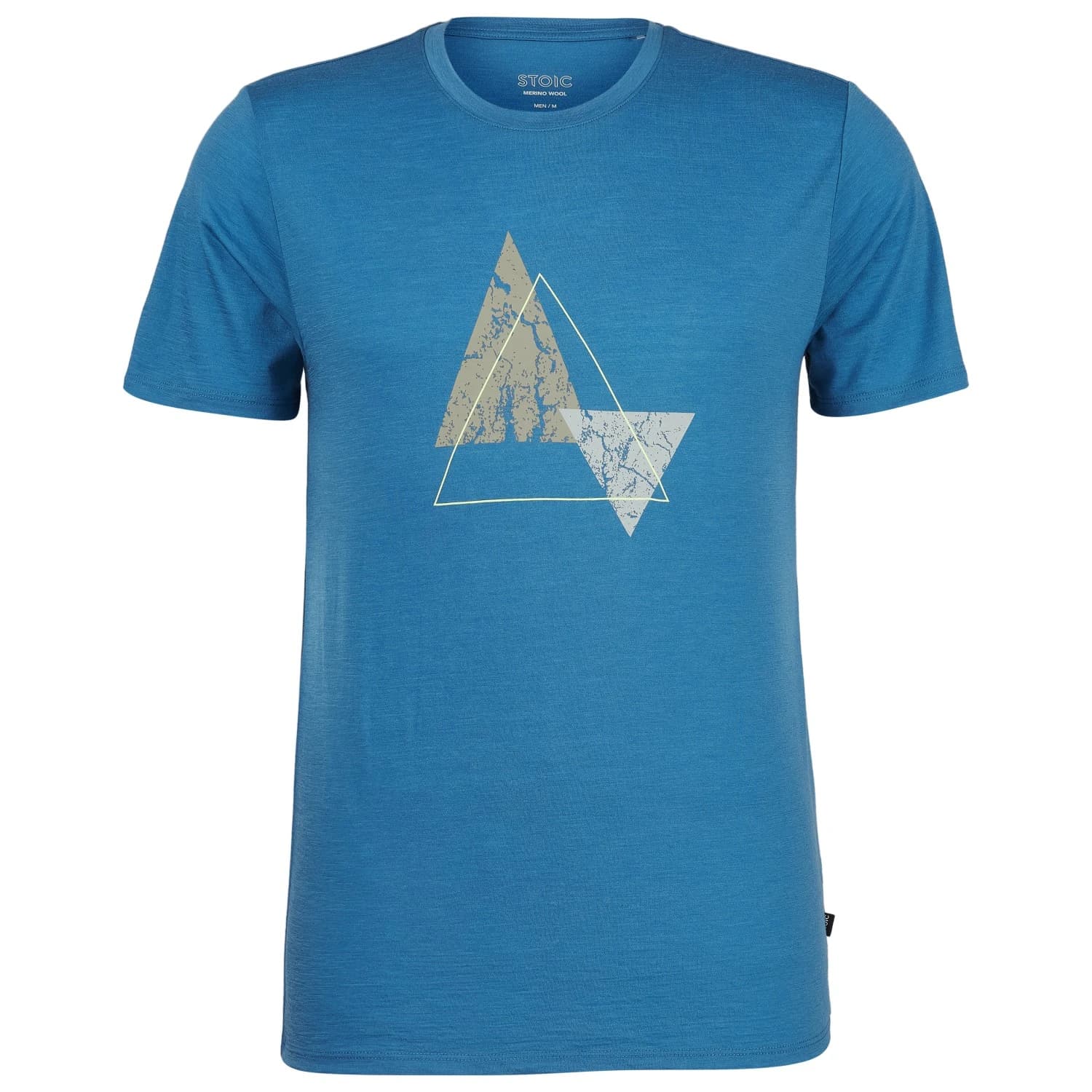 Мъжка мериносова блуза Stoic Merino155 LaholmSt. Print T-Shirt Peak Merino shirt - Summer Blue