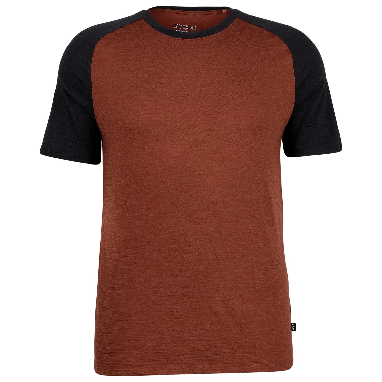 Мъжка мериносова блуза Stoic Merino155 LaholmSt. Raglan Shirt Merino shirt - Timber Red / Black
