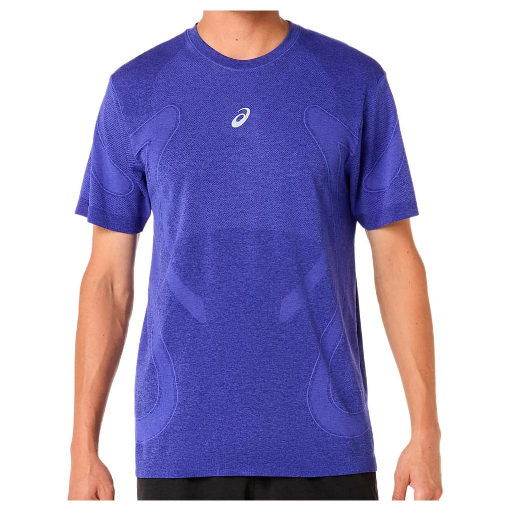 Мъжка тениска Asics Road Seamless S/S Top Running shirt - Cobalt Burst / Eggplant