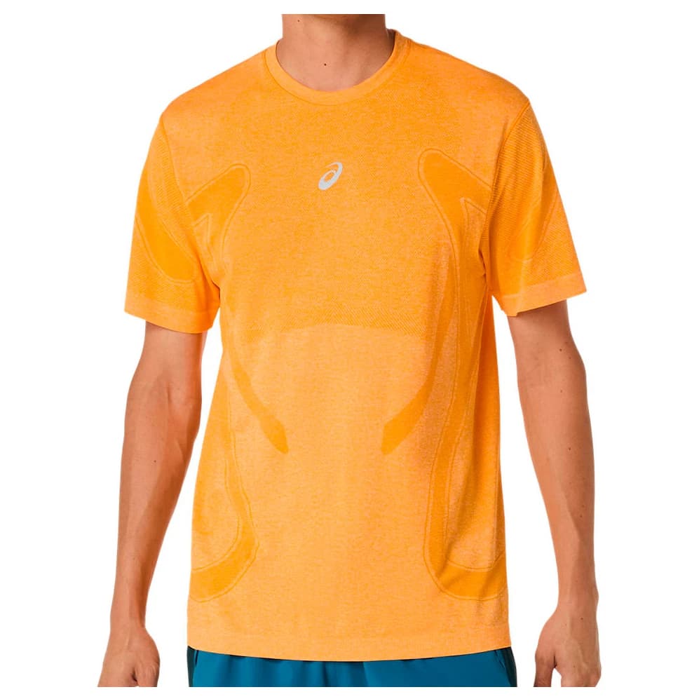 Мъжка тениска Asics Road Seamless S/S Top Running shirt - Yamabuki
