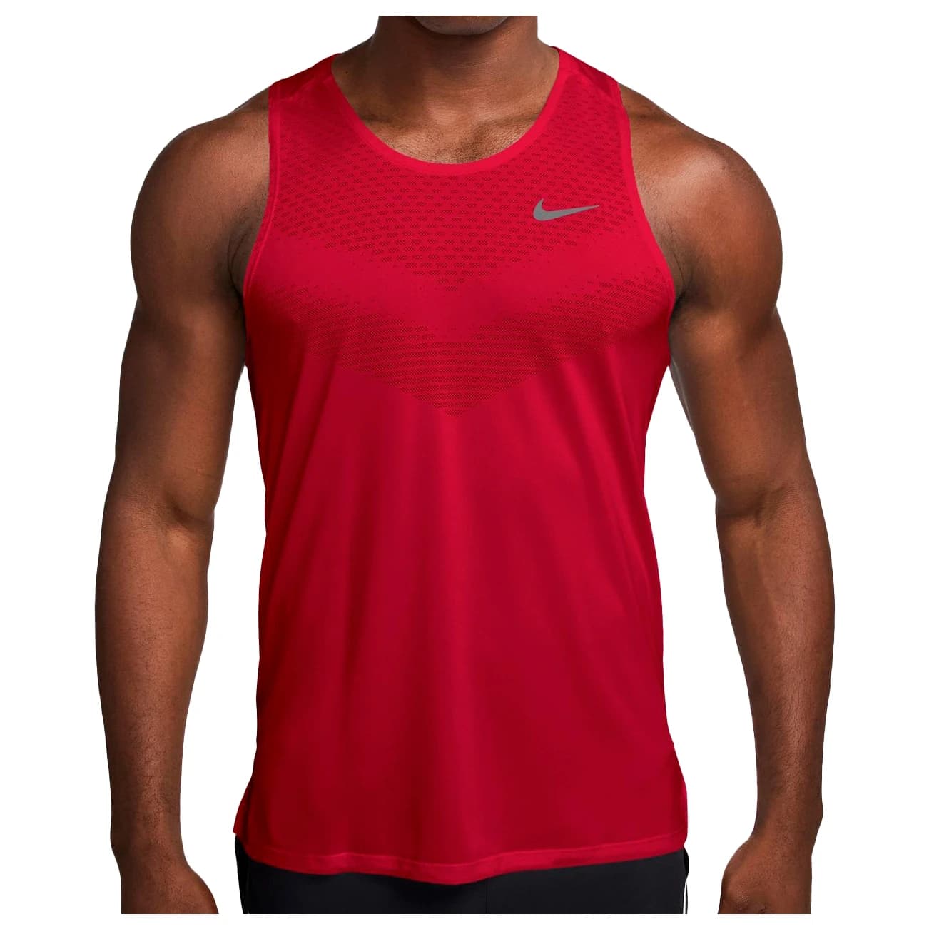 Потник с широка презрамка Nike Stride Dri-Fit ADV Running Tank Top - Tough Red / Reflective Silver