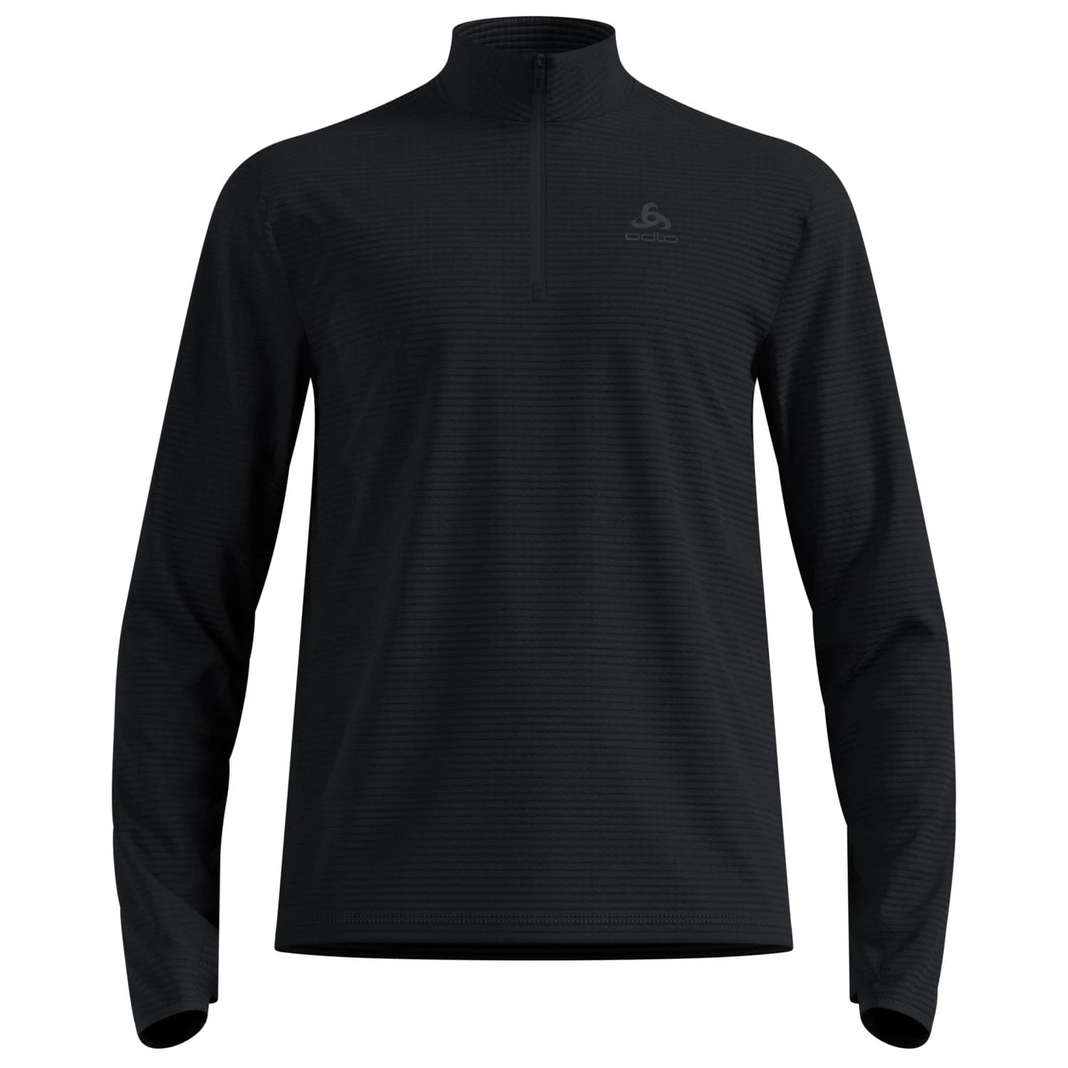Мъжка тениска Odlo Mid Layer 1/2 Zip Essential Thermal Running shirt - Black