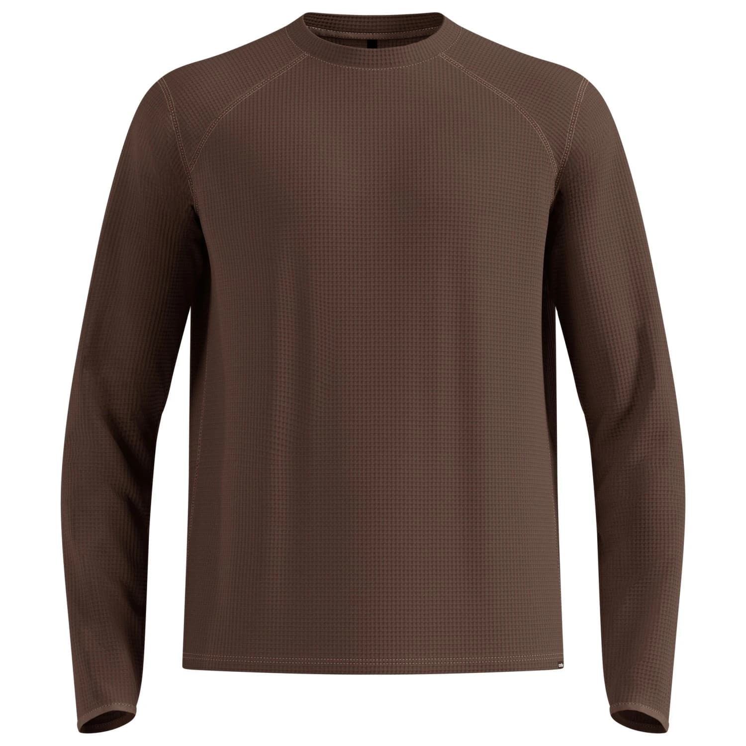 Мъжка тениска Odlo Mid Layer Cubic Running shirt - Brown Granite