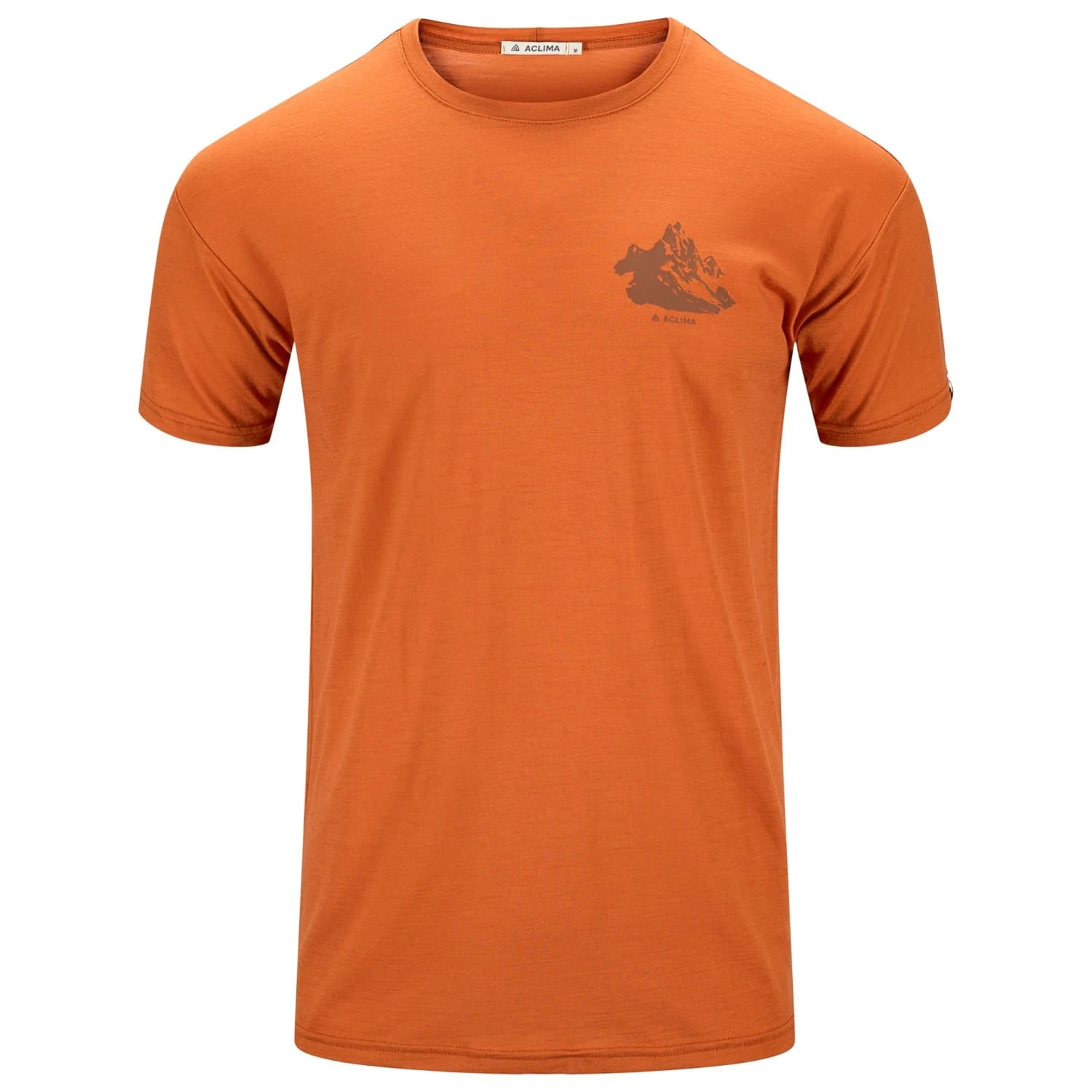 Мъжка мериносова блуза Aclima LightWool 140 Classic Tee Mountain Merino shirt - Apricot Orange