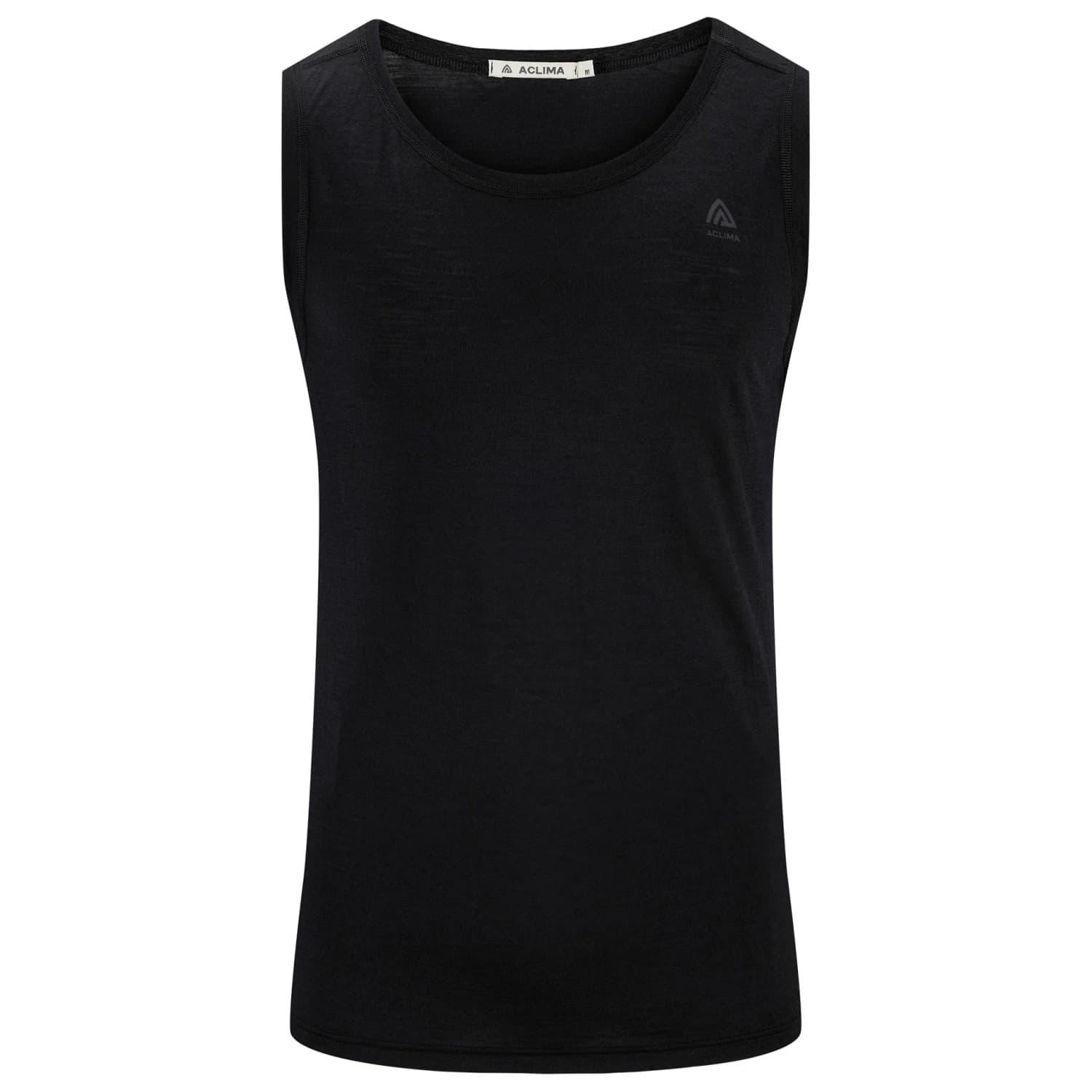 Мъжко мериносово термобельо Aclima LightWool 140 Singlet V2 Merino shirt - Jet Black
