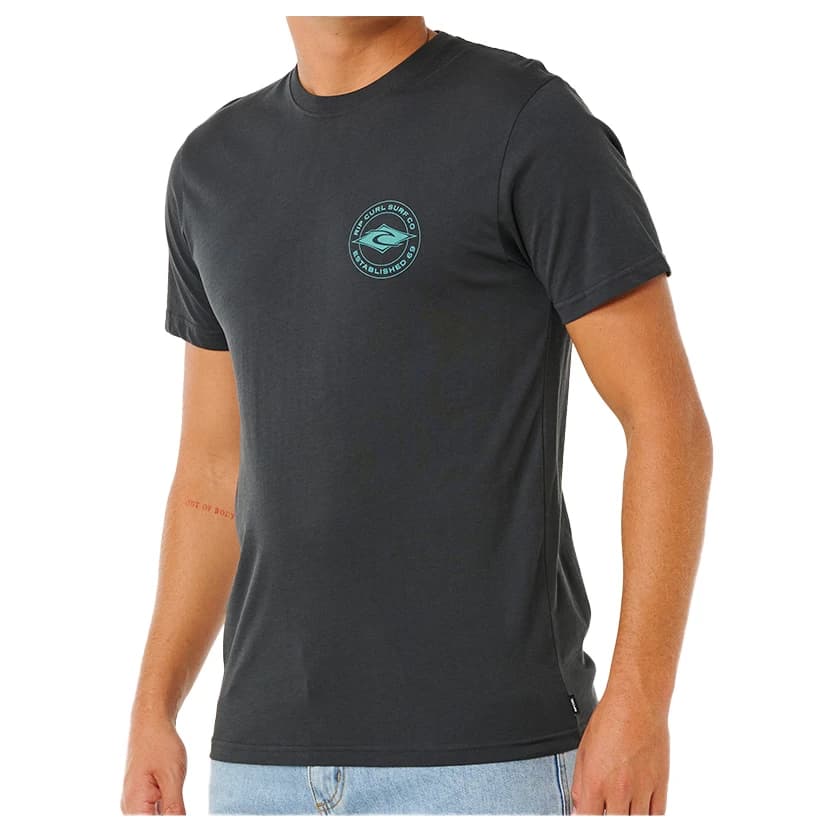 Мъжка тениска Rip Curl Staple Tee T-shirt - Washed Black