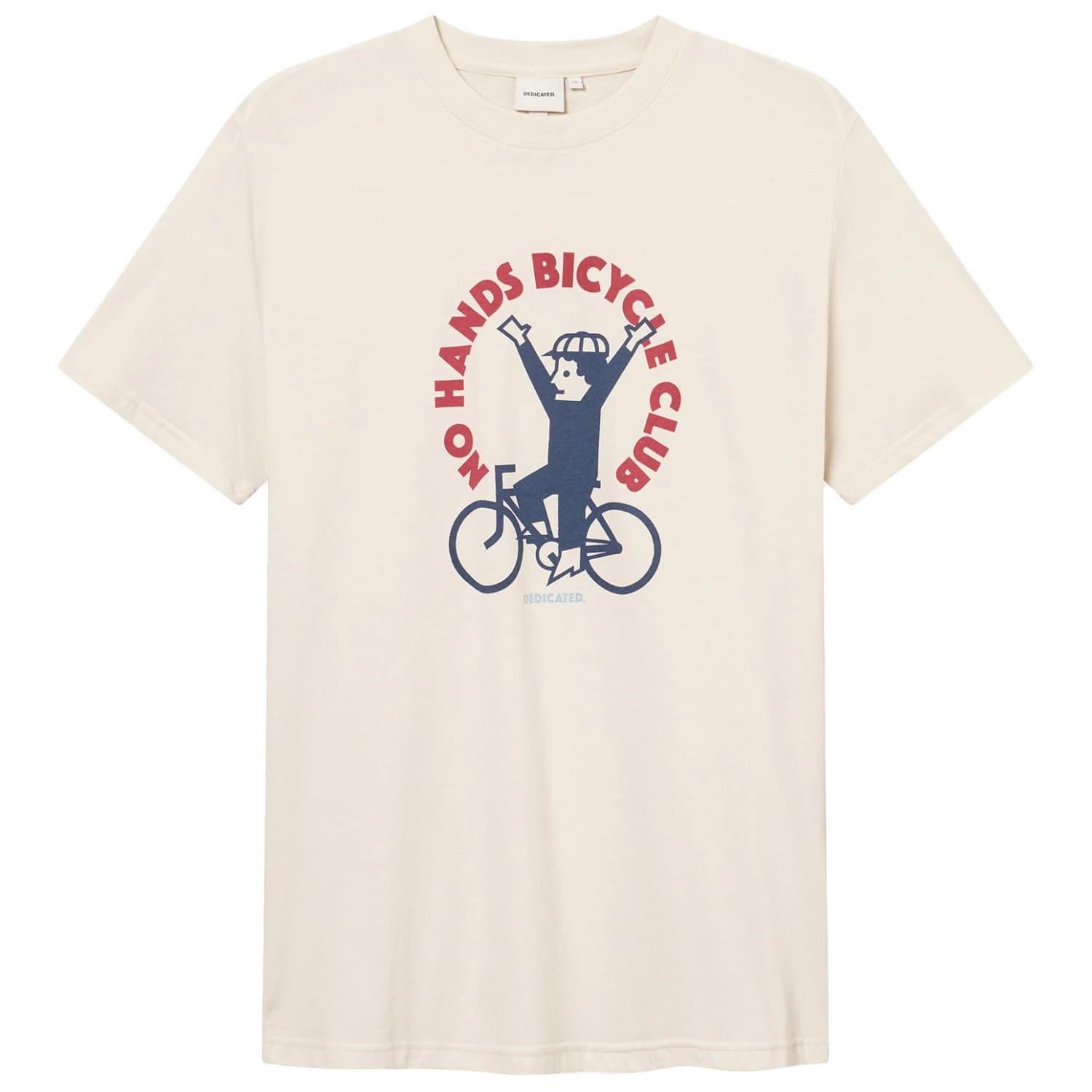 Мъжка тениска DEDICATED T-Shirt Stockholm No Hands T-shirt - Oat White