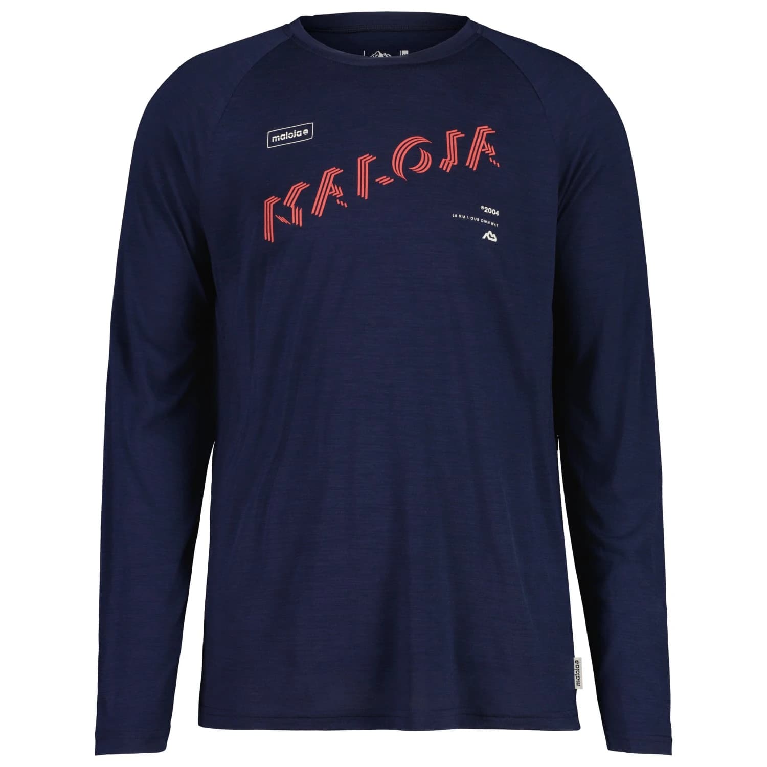 Мъжка мериносова блуза Maloja RonconeM. Merino shirt - Night Sky