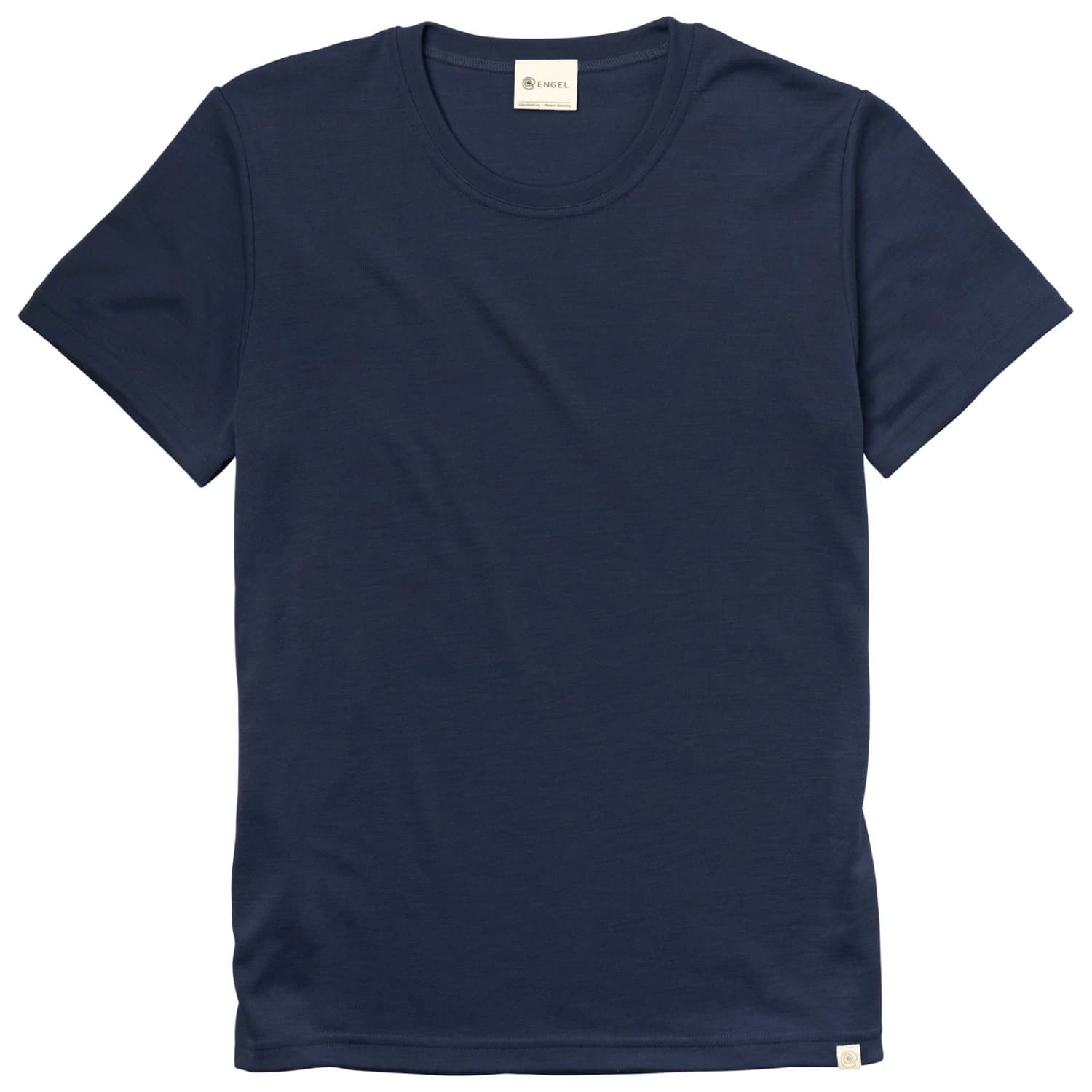 Мериносова блуза Engel Shirt S/S Merino shirt - Marine