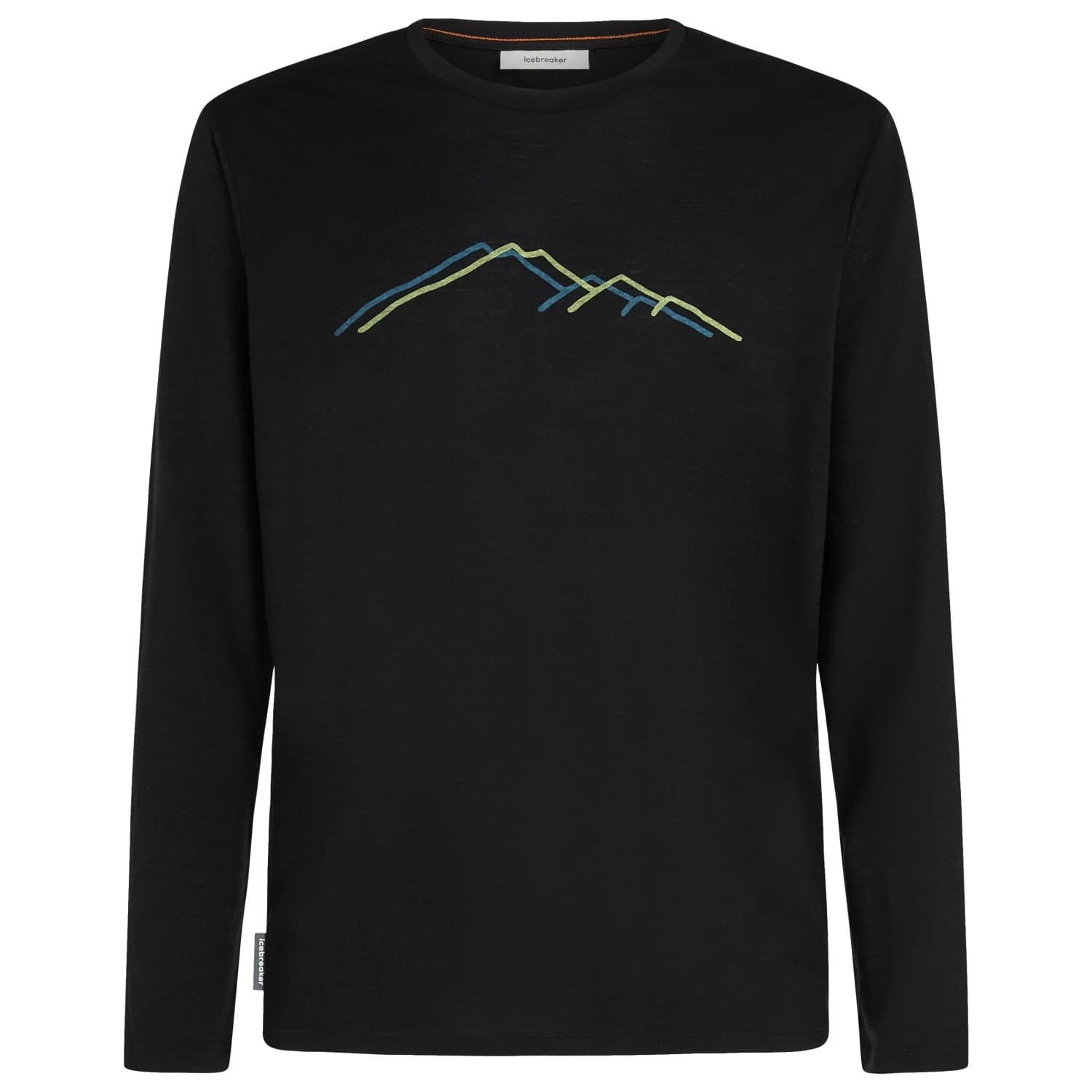 Мъжка мериносова блуза Icebreaker Merino 150 Tech Lite L/S Tee Rainer Ridge Merino shirt - Black