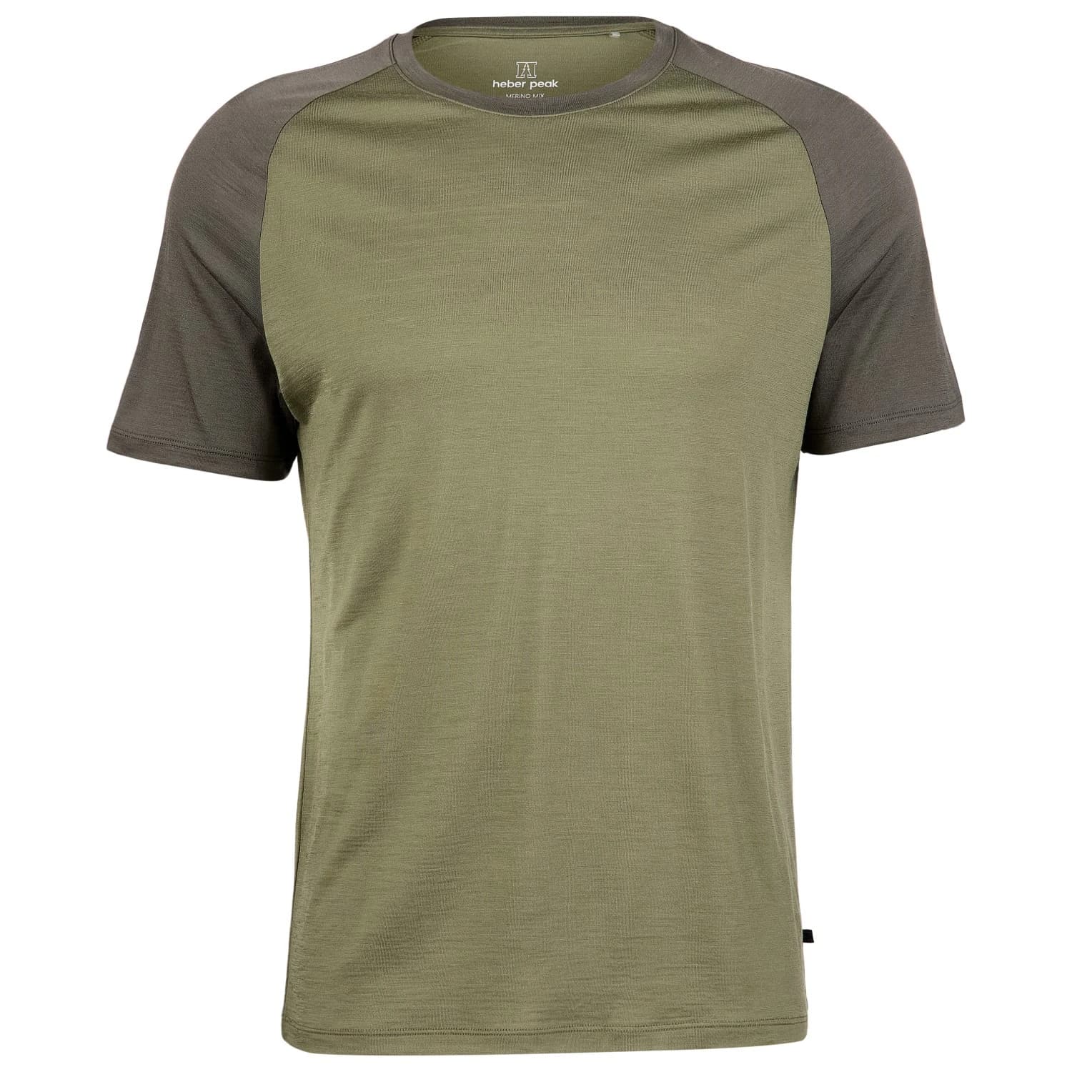 Мъжка мериносова блуза Heber Peak MerinoCool165 EvergreenHe. T-Shirt Merino shirt - Olive Nights / Lucky Green