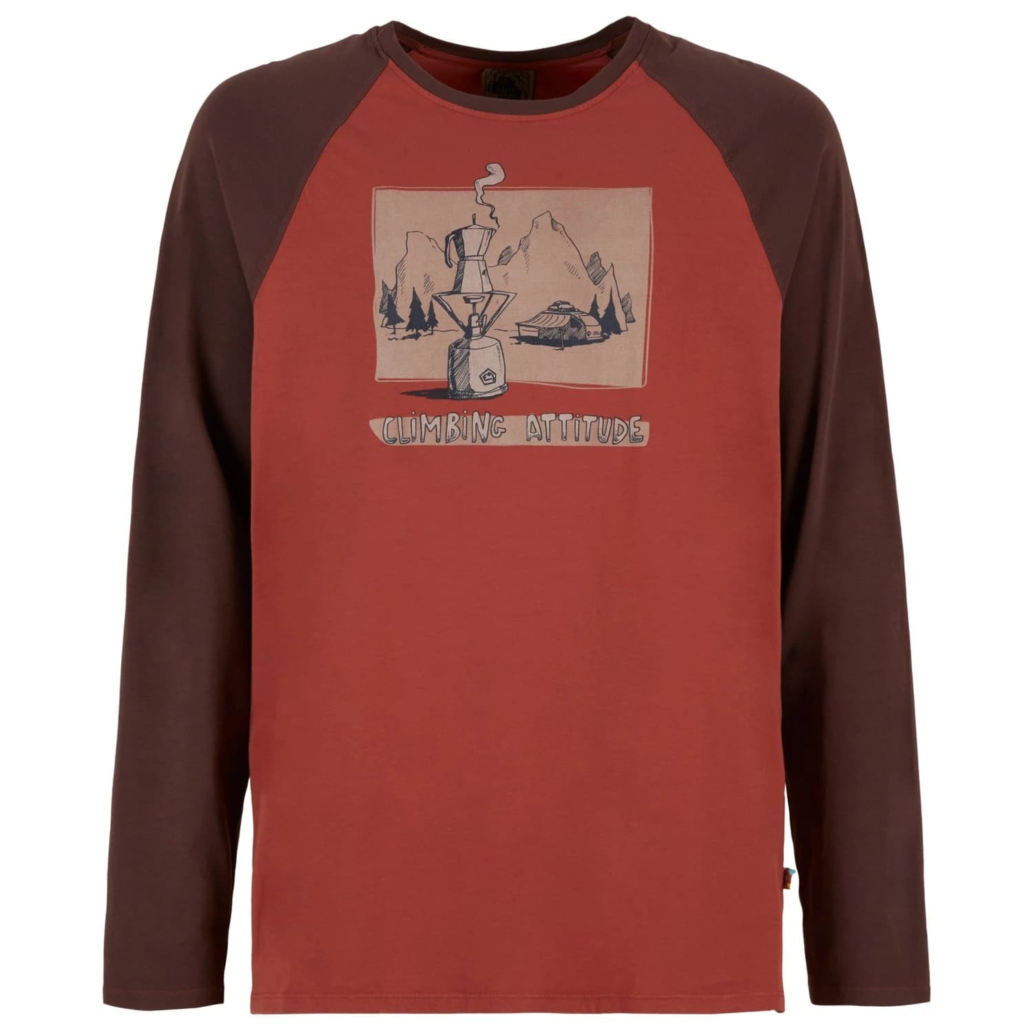 Блуза с дълъг ръкав E9 Long Coffee Longsleeve - Paprika