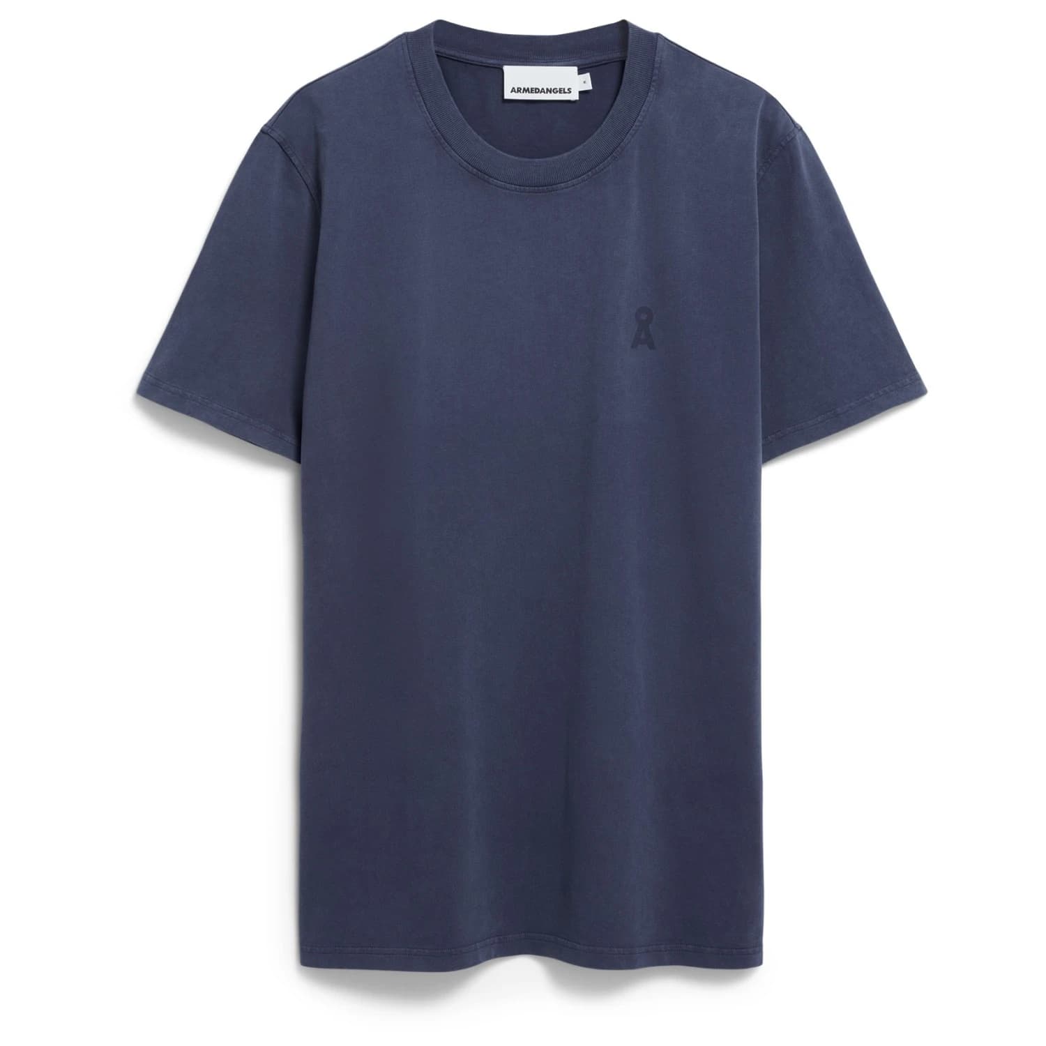 Мъжка тениска Armedangels Iconic A Maarkos GMT Dye T-shirt - Blue Noon Washed