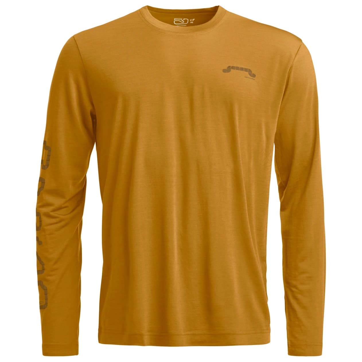 Мъжка мериносова блуза Ortovox 150 Cool Pillow L/S Sport shirt - Wild Cumin