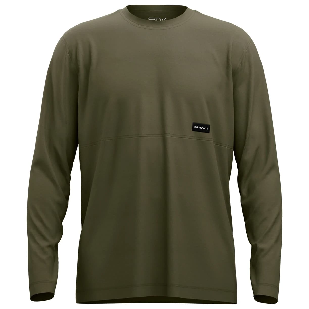 Мъжка мериносова блуза Ortovox 185 Merino Patch L/S Merino shirt - Dark Wild Herbs