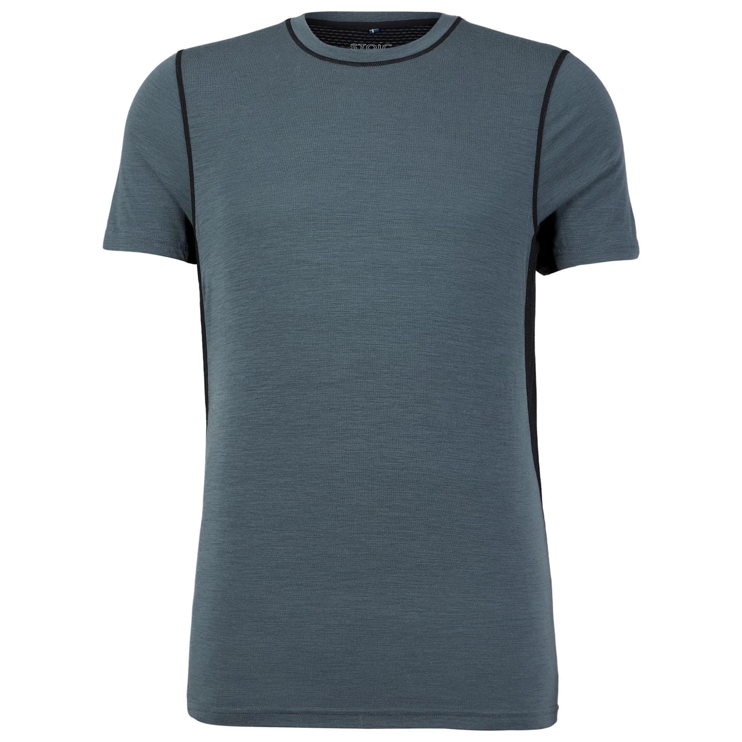 Мъжка мериносова блуза Stoic MerinoMesh150 SadjemSt. T-Shirt Merino shirt - Ink Grey / Black