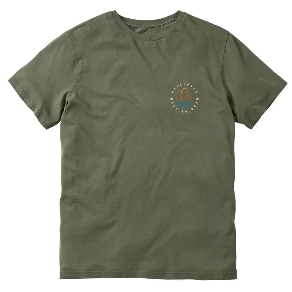 Мъжка тениска Passenger Escapism Recycled Cotton T-Shirt - Dusty Olive