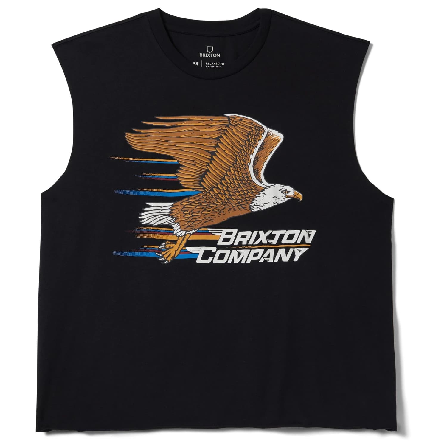 Мъжки потник с широка презрамка Brixton Free Muscle Tank Top - Black Worn Wash