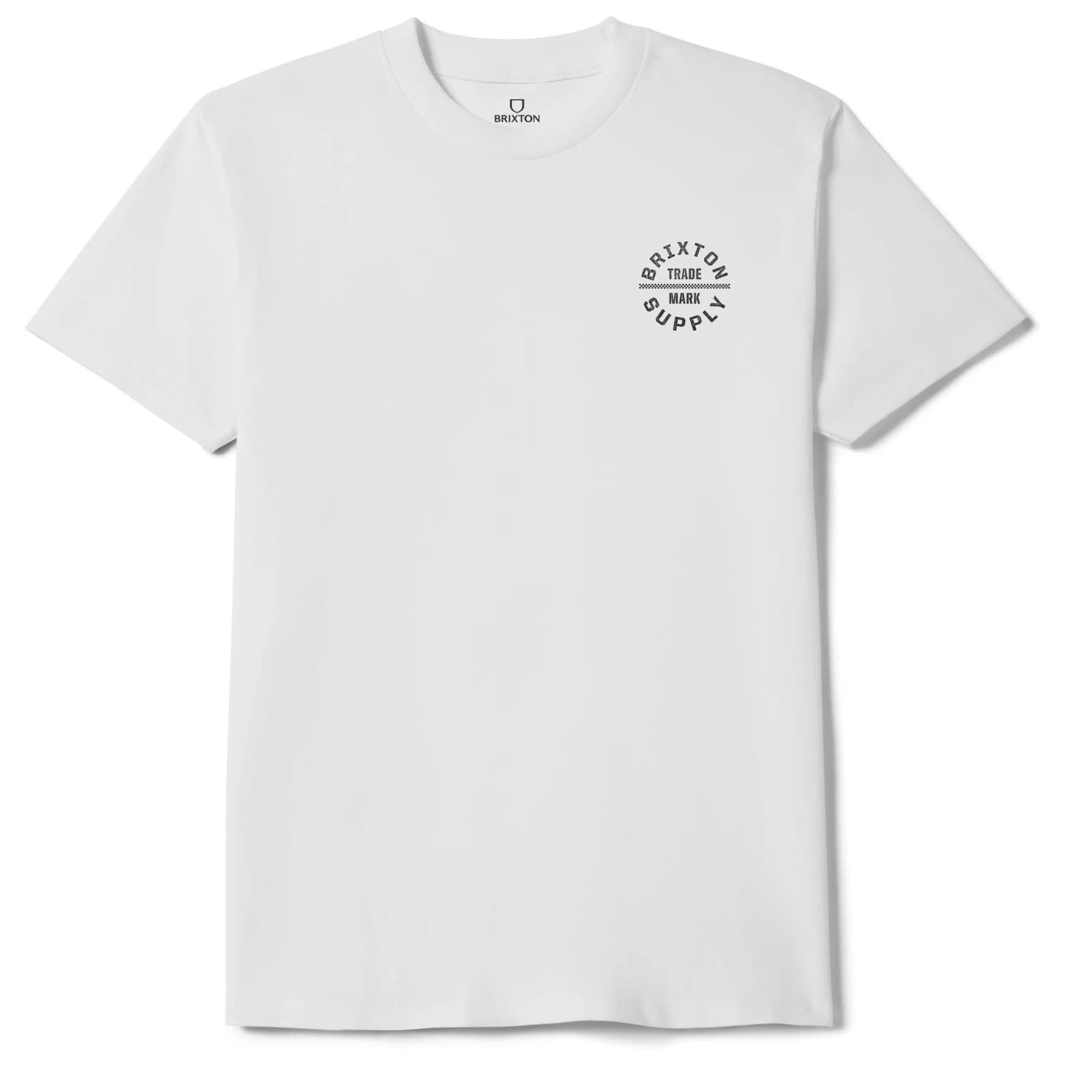 Мъжка тениска Brixton Oath V S/S Standard Cotton T-shirt - White / Black / Checkered