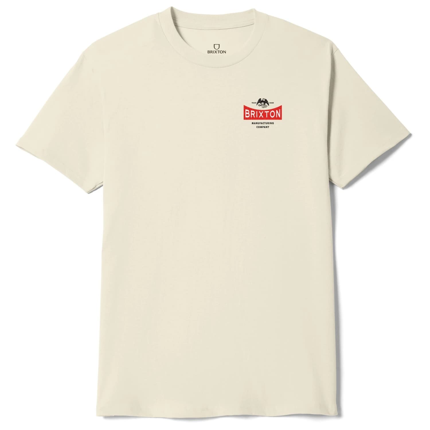 Мъжка тениска Brixton Pinnacle S/S Standard T-shirt - Cream