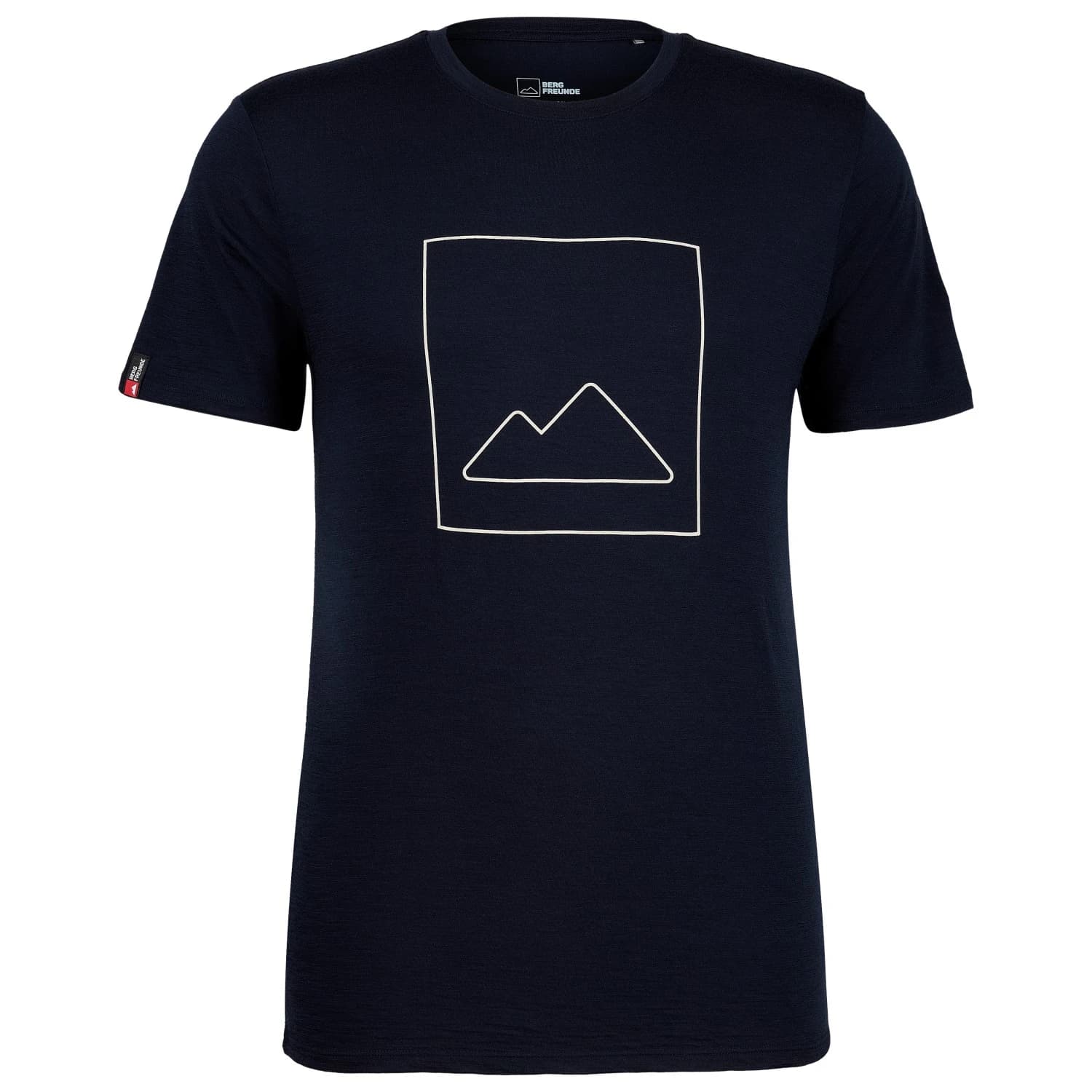 Мъжка мериносова блуза Bergfreunde Merino155 RömersteinBF. Print Tee Merino shirt - Dark Navy