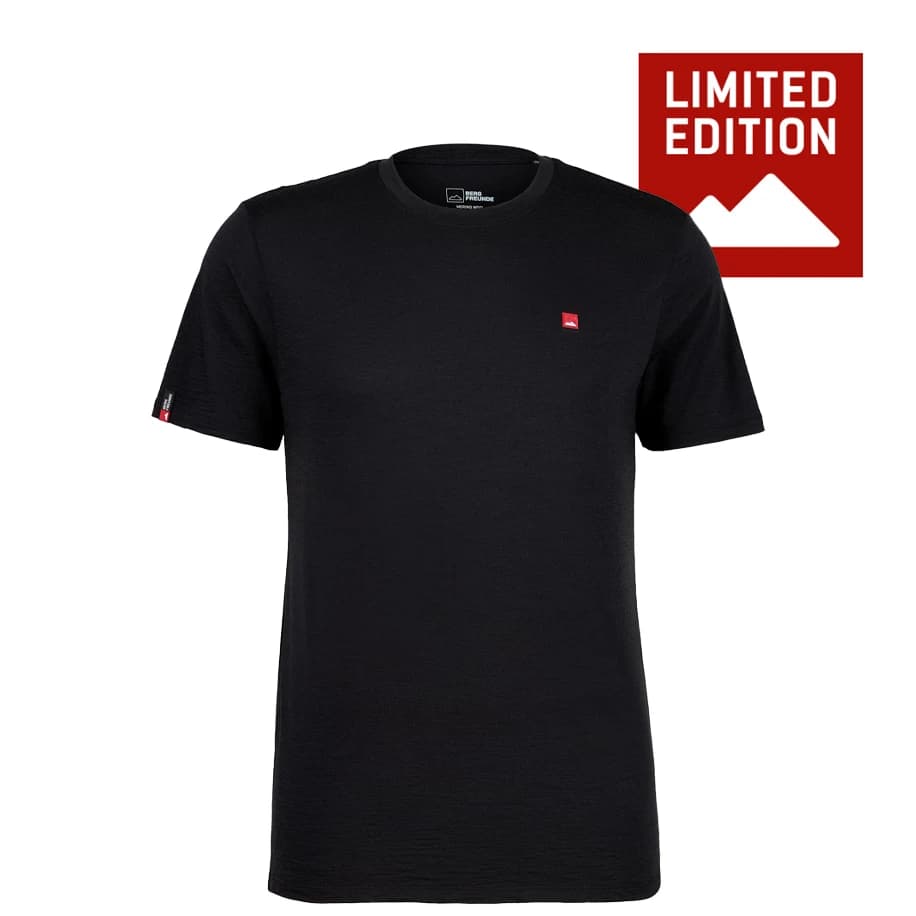 Мъжка мериносова блуза Bergfreunde Merino155 RömersteinBF. Tee Merino shirt - Black