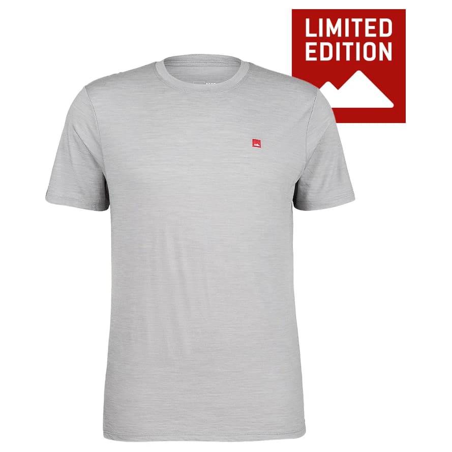 Мъжка мериносова блуза Bergfreunde Merino155 RömersteinBF. Tee Merino shirt - Medium Grey / Melange
