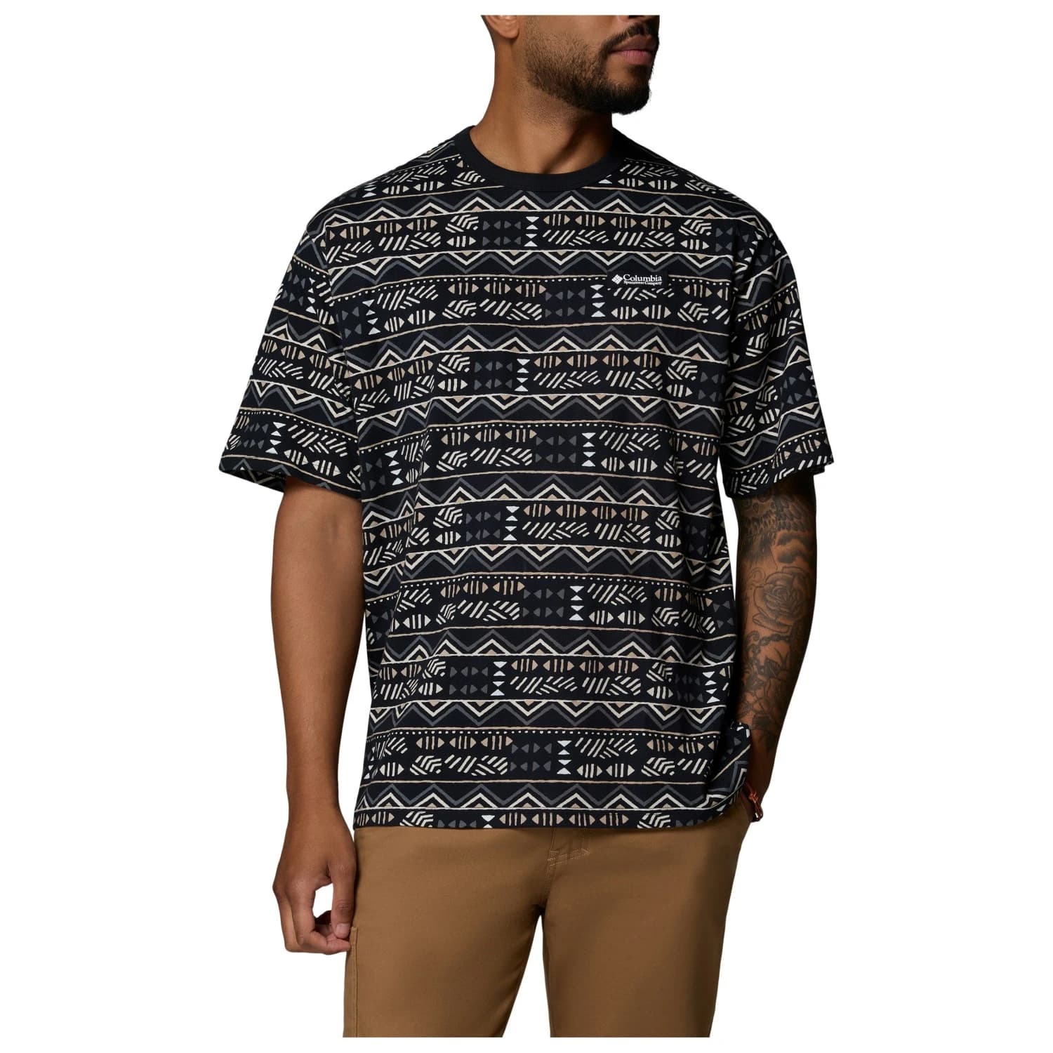 Мъжка тениска Columbia CSC Heavyweight Printed Tee T-shirt - Black / Horizons