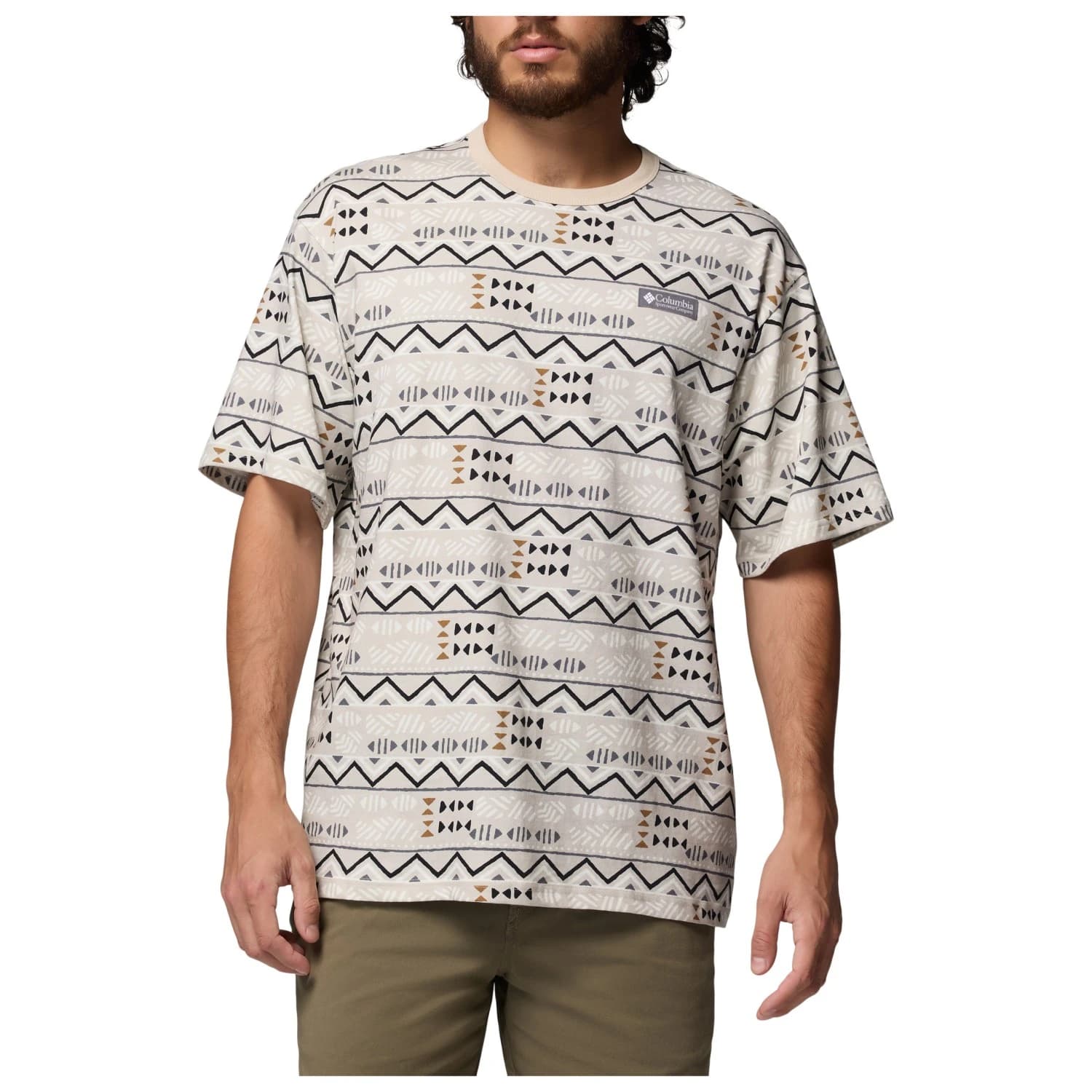 Мъжка тениска Columbia CSC Heavyweight Printed Tee T-shirt - Dark Stone / Horizons