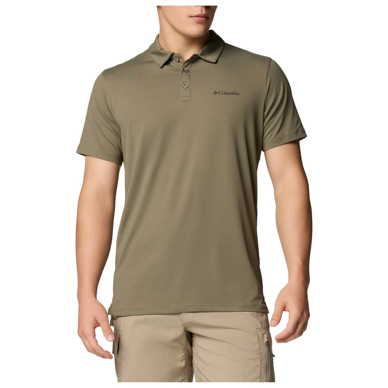 Мъжка поло тениска Columbia Tech Trail Utility Polo shirt - Stone Green