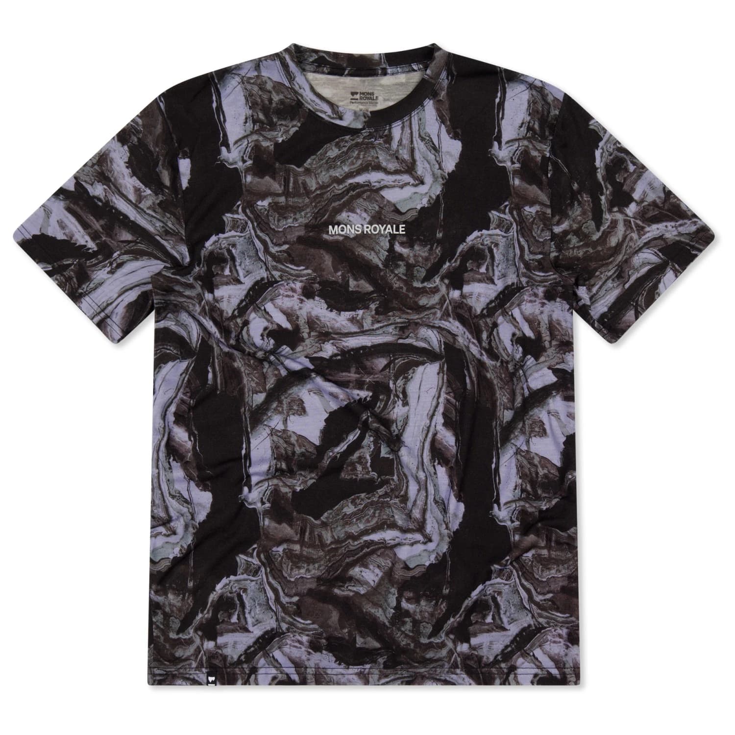 Мъжка мериносова блуза Mons Royale Icon Merino T-Shirt Merino shirt - Rock Camo