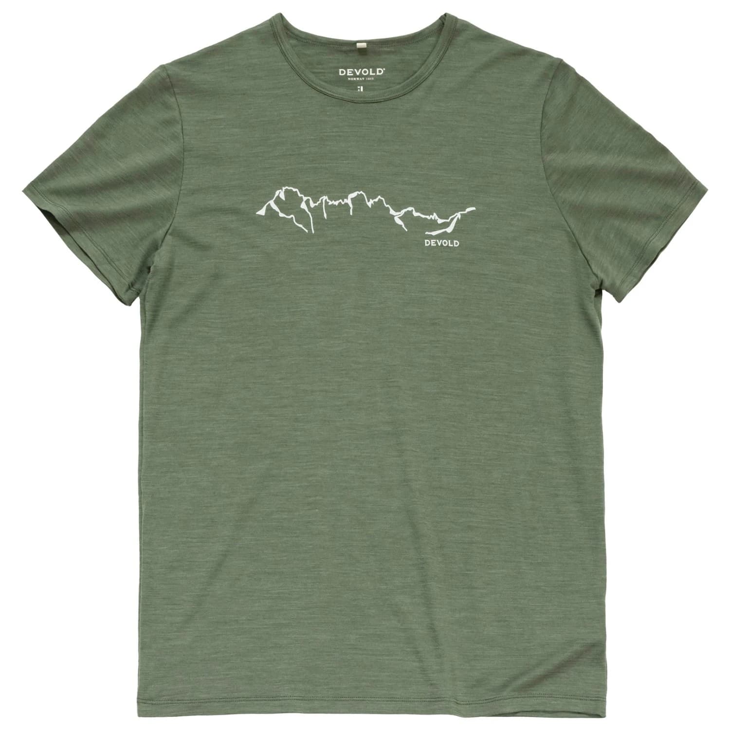 Мъжка мериносова блуза Devold Active Skyline Tee Merino shirt - Forest
