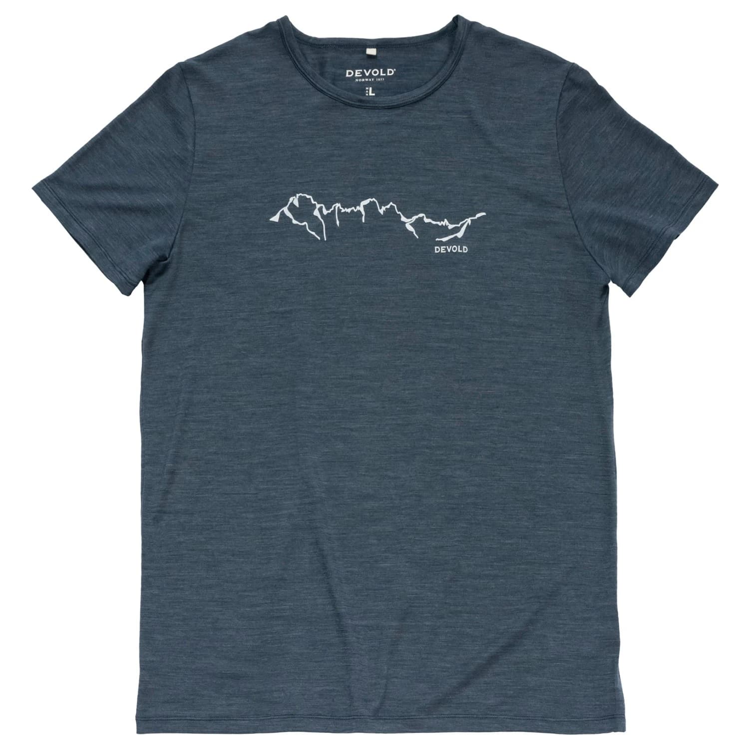 Мъжка мериносова блуза Devold Active Skyline Tee Merino shirt - Night