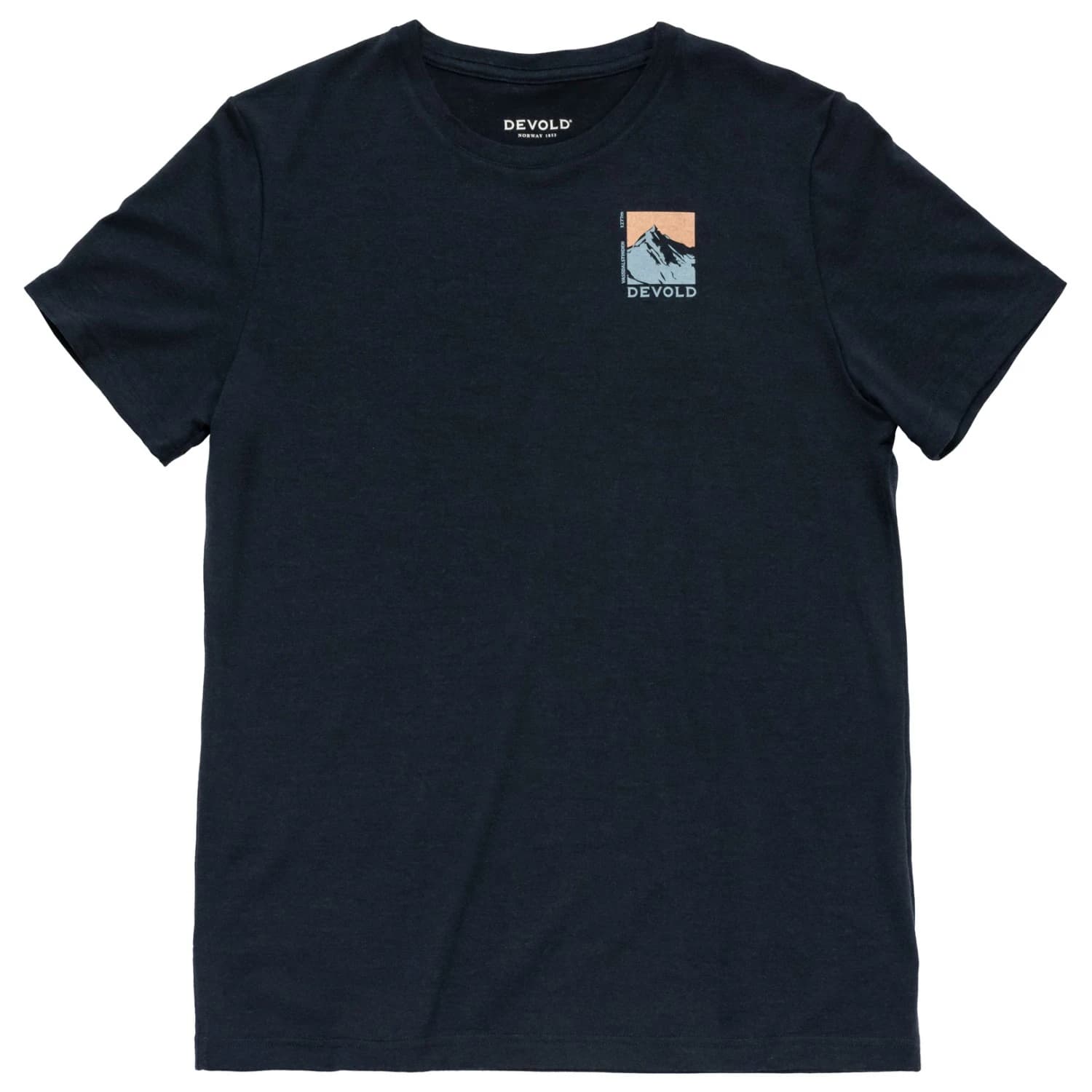 Мъжка мериносова блуза Devold Classic Summit Tee Merino shirt - Ink