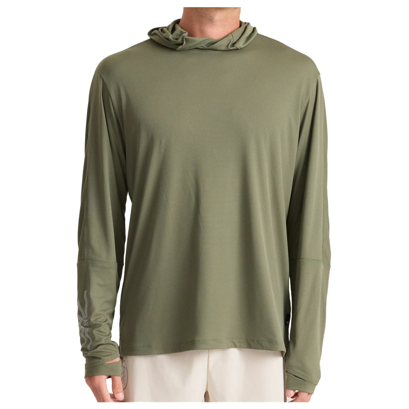 Мъжка тениска Roark Alta Elite Trail Hood Running shirt - Moonstone