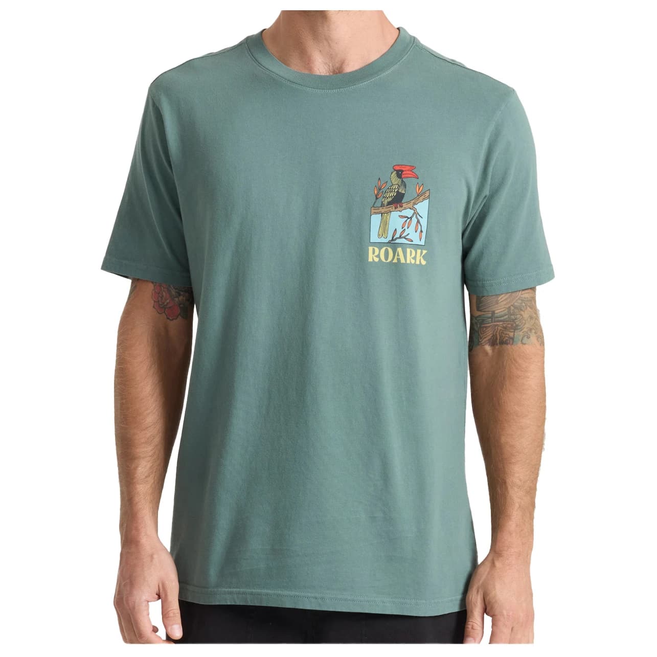Мъжка тениска Roark Enjoy T-shirt - Slate Green