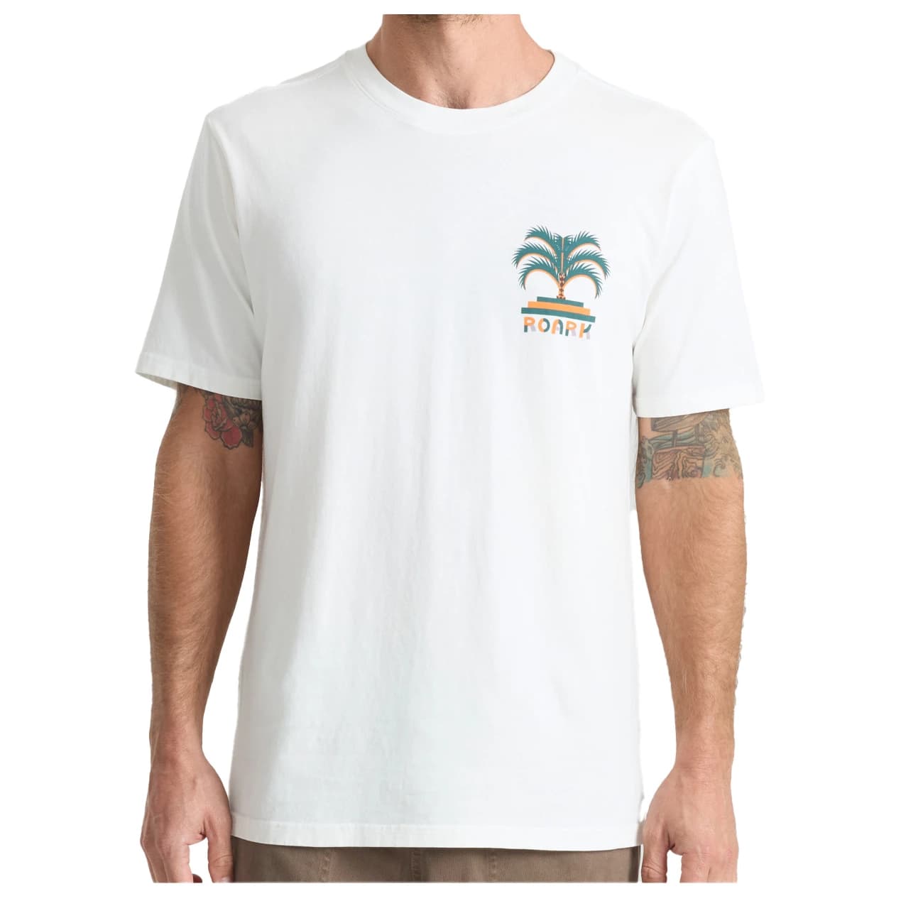Мъжка тениска Roark Moto Palm T-shirt - Off White