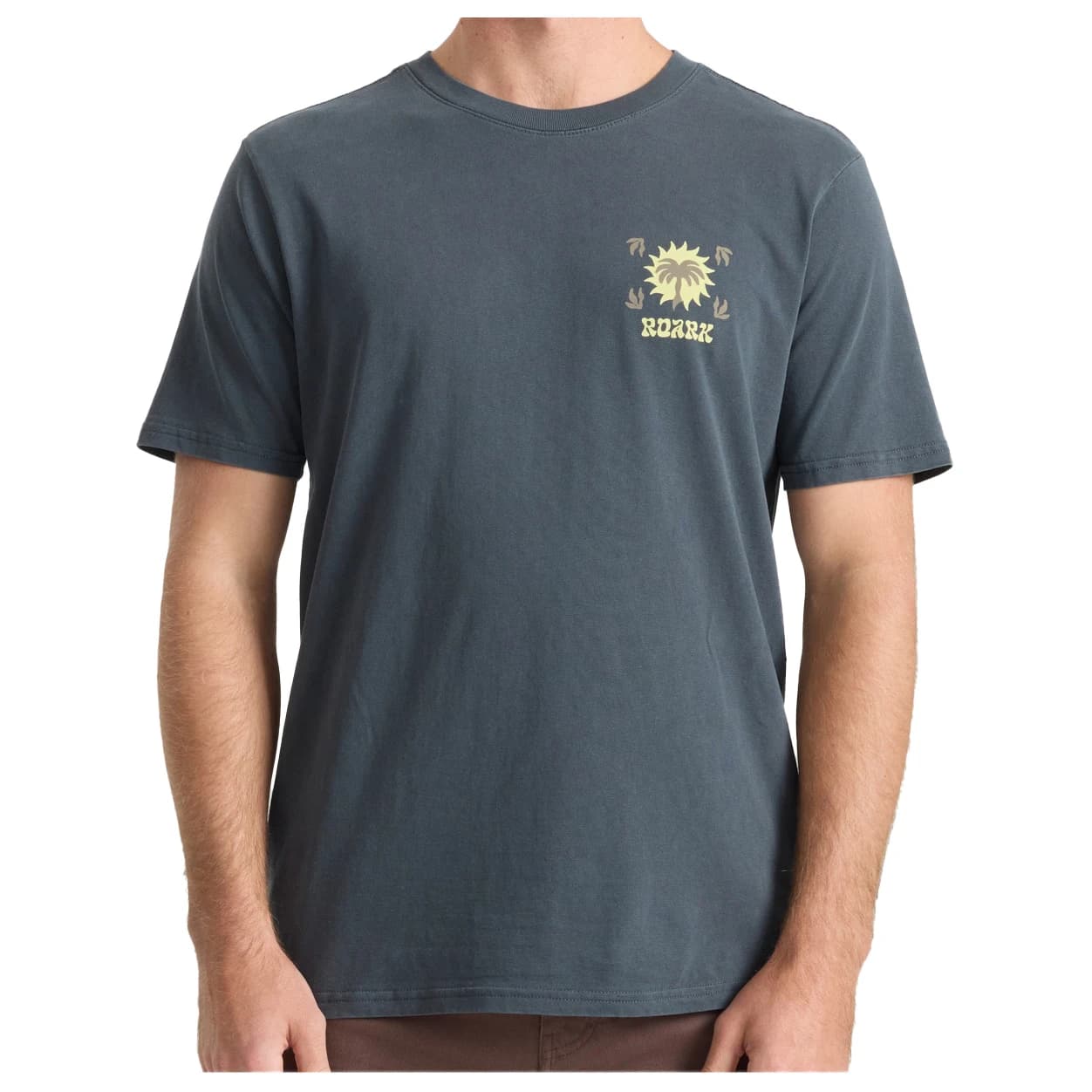Мъжка тениска Roark Roark Palm T-shirt - Charcoal