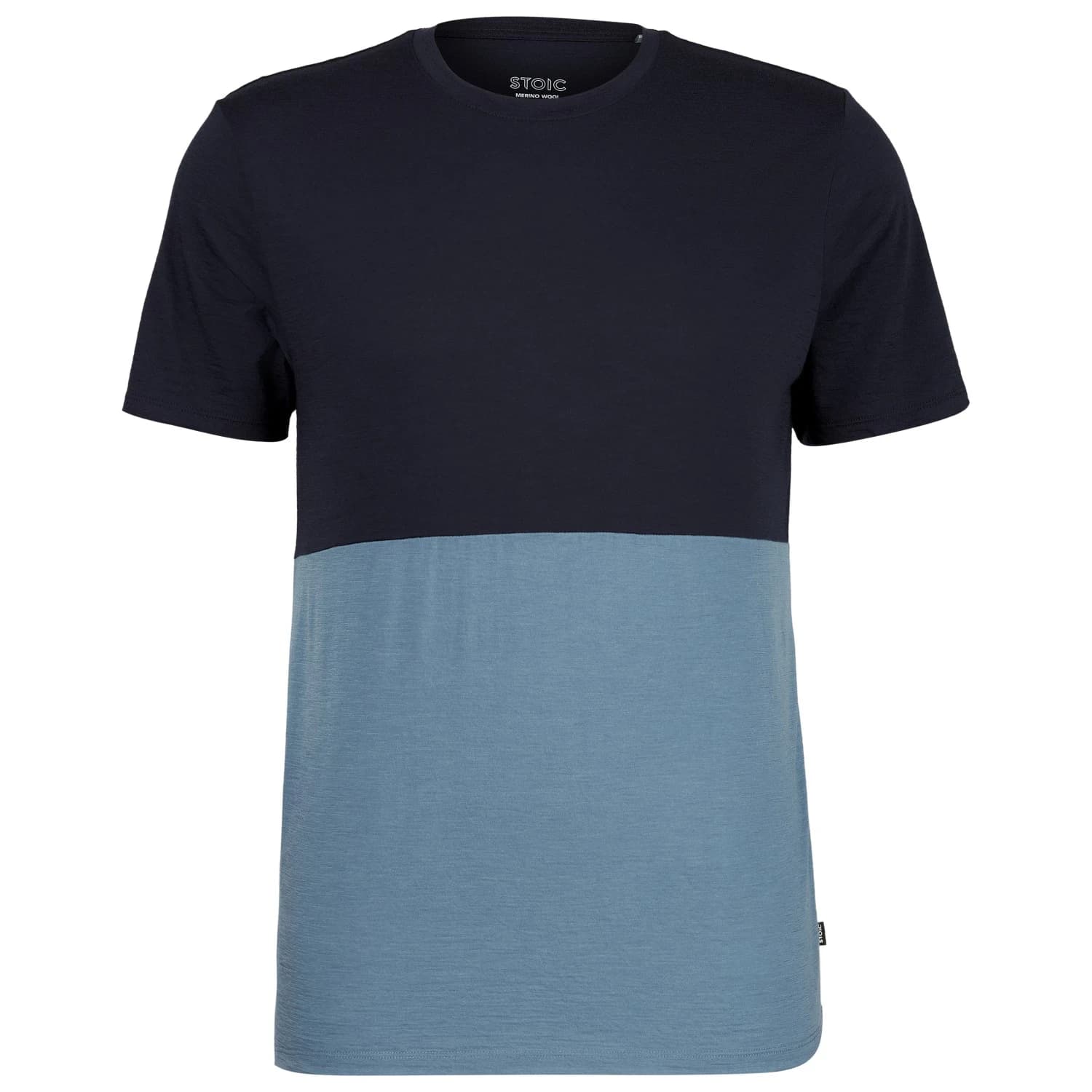 Мъжка мериносова блуза Stoic Merino155 LaholmSt. Colorblock T-Shirt Merino shirt - Dark Navy / Ocean Blue