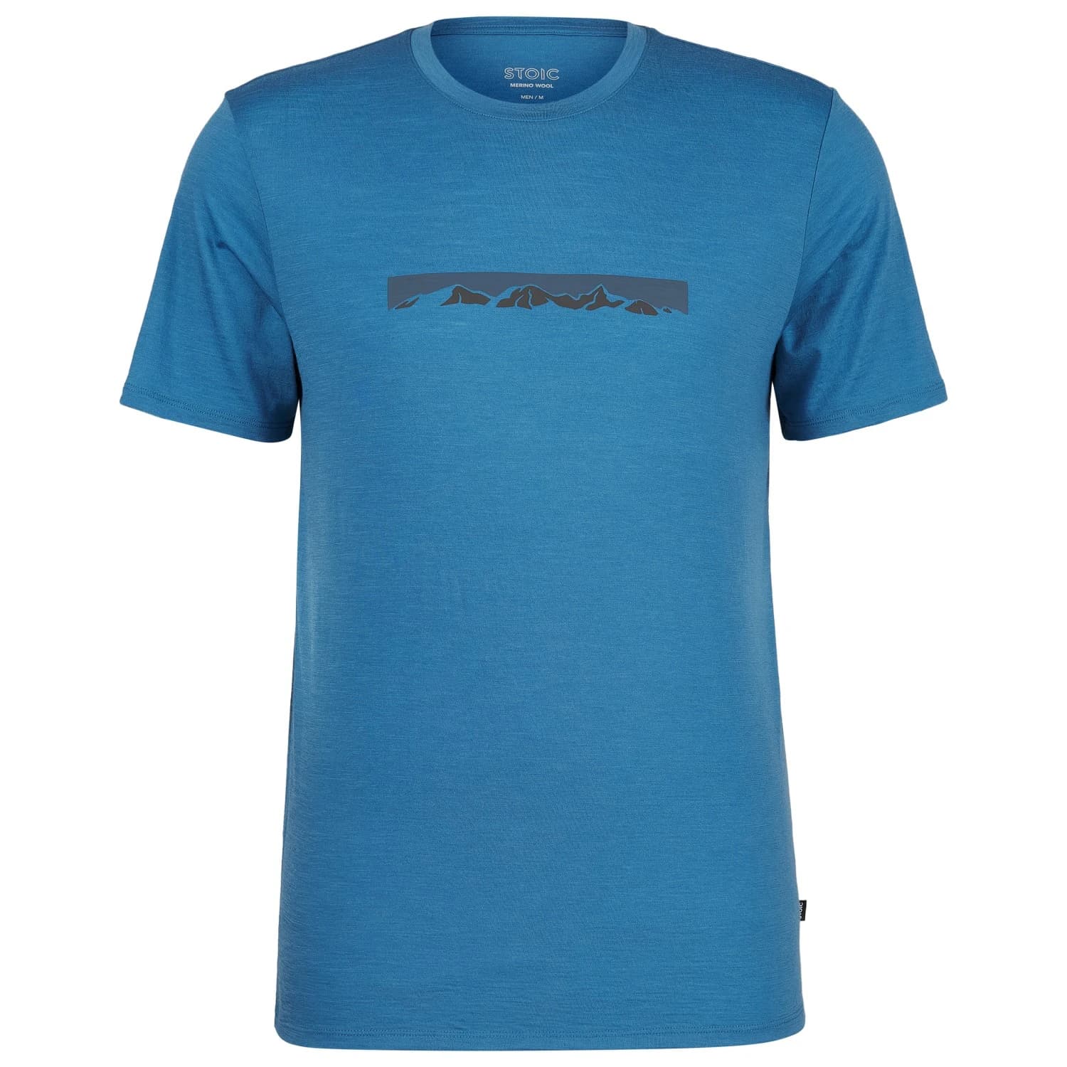 Мъжка мериносова блуза Stoic Merino155 LaholmSt. Print T-Shirt Ridge Merino shirt - Summer Blue