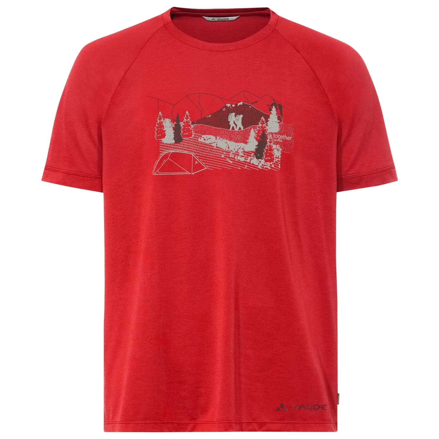 Мъжка тениска Vaude Gleann T-Shirt II T-shirt - Mars Red