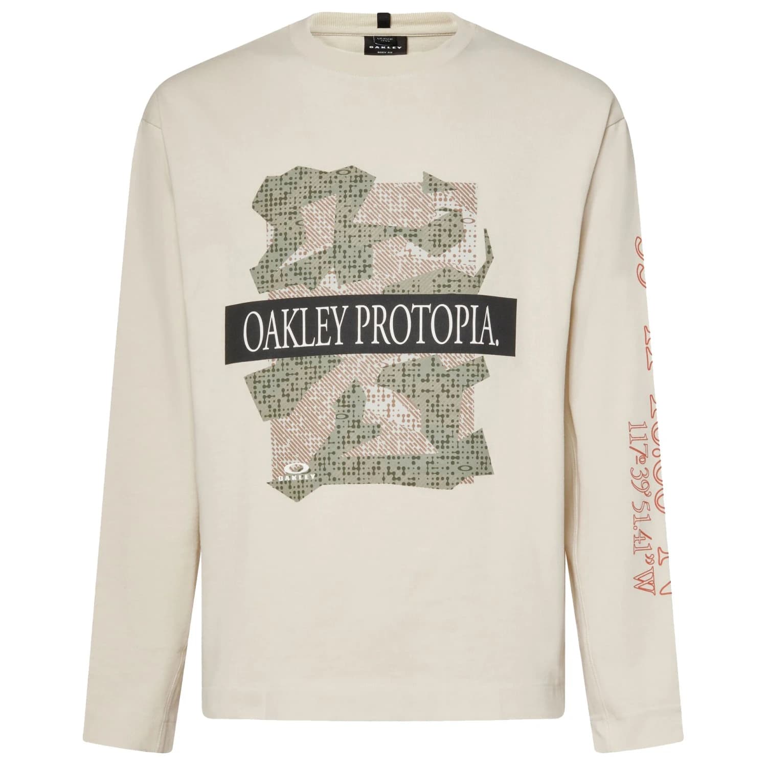 Мъжка блуза с дълъг ръкав Oakley MTN Ridge L/S Tee Longsleeve - Mist