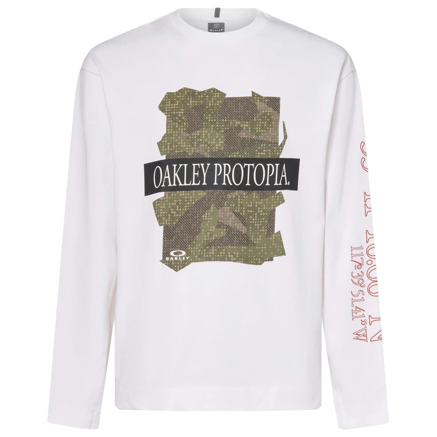 Мъжка блуза с дълъг ръкав Oakley MTN Ridge L/S Tee Longsleeve - White